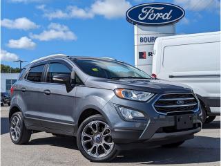 <b>Leather Seats,  Navigation,  Sunroof,  Heated Steering Wheel,  Heated Seats!</b><br> <br> Gear up for winter with Bourgeois Motors Ford! Throughout November, when you purchase, lease, or finance any in-stock new or pre-owned vehicle you can take advantage of our volume discount pricing on winter wheel and tire packages! Speak with your sales consultant to find out how you can get a grip on winter driving while keeping your cash in your pockets. Stay ahead of winter and your budget at Bourgeois Motors Ford! <br> <br> Compare at $21627 - Our Price is just $20997! <br> <br>   With one of the roomiest interiors in its class, driving in this 2019 Ford EcoSport is a care-free experience. This  2019 Ford EcoSport is for sale today in Midland. <br> <br>Offering an excellent driving position and one of the roomiest rear seats in its class, this Ford EcoSport is the perfect compact SUV for all ages. Its ready for whatever road trip you have in store, with enough cargo space to easily fit large suitcases with ease. Thanks to its compact size, this EcoSport is incredibly easy to drive with excellent visibility and maneuverability on the tightest of city streets. Wherever youre headed, the Ford EcoSport is sure to impress.This  SUV has 96,000 kms. Its  smoke metallic in colour  . It has a 6 speed automatic transmission and is powered by a  166HP 2.0L 4 Cylinder Engine.  It may have some remaining factory warranty, please check with dealer for details. <br> <br> Our EcoSports trim level is Titanium 4WD. Stepping up to this premium EcoSport Titanium is a great choice as it comes with plenty of upscale features like exclusive aluminum wheels, a power sunroof, sport tuned suspension, a premium 9 speaker Bang & Olufsen audio system featuring SYNC 3 with a larger touchscreen, streaming audio, navigation, Apple CarPlay and Android Auto. You will also get Fords intelligent four-wheel drive, a power driver seat, a heated leather steering wheel, SiriusXM radio, FordPass Connect 4G LTE, a proximity key with push button start and premium leather heated seats. Additional features include automatic climate control, Ford Co-Pilot360 including blind spot detection and cross traffic alert, a 60/40 split rear seats, and a rear view camera with rear parking sensors. This vehicle has been upgraded with the following features: Leather Seats,  Navigation,  Sunroof,  Heated Steering Wheel,  Heated Seats,  Premium Audio,  Proximity Key. <br> To view the original window sticker for this vehicle view this <a href=http://www.windowsticker.forddirect.com/windowsticker.pdf?vin=MAJ6S3KL8KC259307 target=_blank>http://www.windowsticker.forddirect.com/windowsticker.pdf?vin=MAJ6S3KL8KC259307</a>. <br/><br> <br>To apply right now for financing use this link : <a href=https://www.bourgeoismotors.com/credit-application/ target=_blank>https://www.bourgeoismotors.com/credit-application/</a><br><br> <br/><br>At Bourgeois Motors Ford in Midland, Ontario, we proudly present the regions most expansive selection of used vehicles, ensuring youll find the perfect ride in our shared inventory. With a network of dealers serving Midland and Parry Sound, your ideal vehicle is within reach. Experience a stress-free shopping journey with our family-owned and operated dealership, where your needs come first. For over 78 years, weve been committed to serving Midland, Parry Sound, and nearby communities, building trust and providing reliable, quality vehicles. Discover unmatched value, exceptional service, and a legacy of excellence at Bourgeois Motors Fordwhere your satisfaction is our priority.Please note that our inventory is shared between our locations. To avoid disappointment and to ensure that were ready for your arrival, please contact us to ensure your vehicle of interest is waiting for you at your preferred location. <br> Come by and check out our fleet of 90+ used cars and trucks and 140+ new cars and trucks for sale in Midland.  o~o