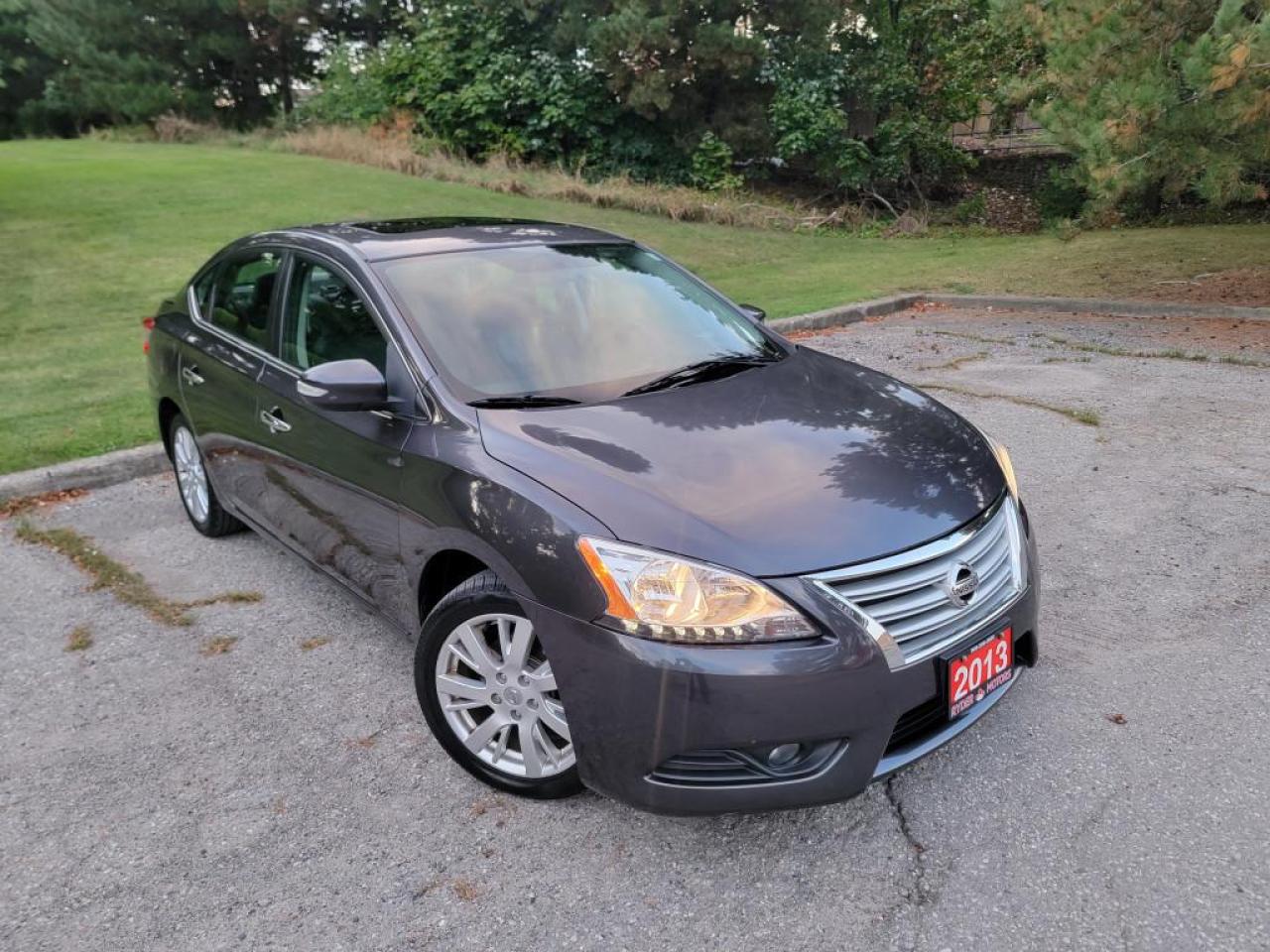 Used 2013 Nissan Sentra SL, LEATHER, NAV, REAR CAM,BOSE SYSTEM,ONE OWNER, CERTIFIED for sale in Mississauga, ON