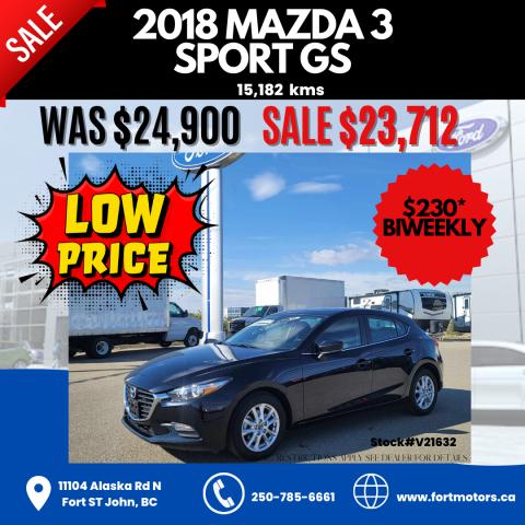 Image - 2018 Mazda MAZDA3 Sport HATCHBACK GS  - Low Mileage