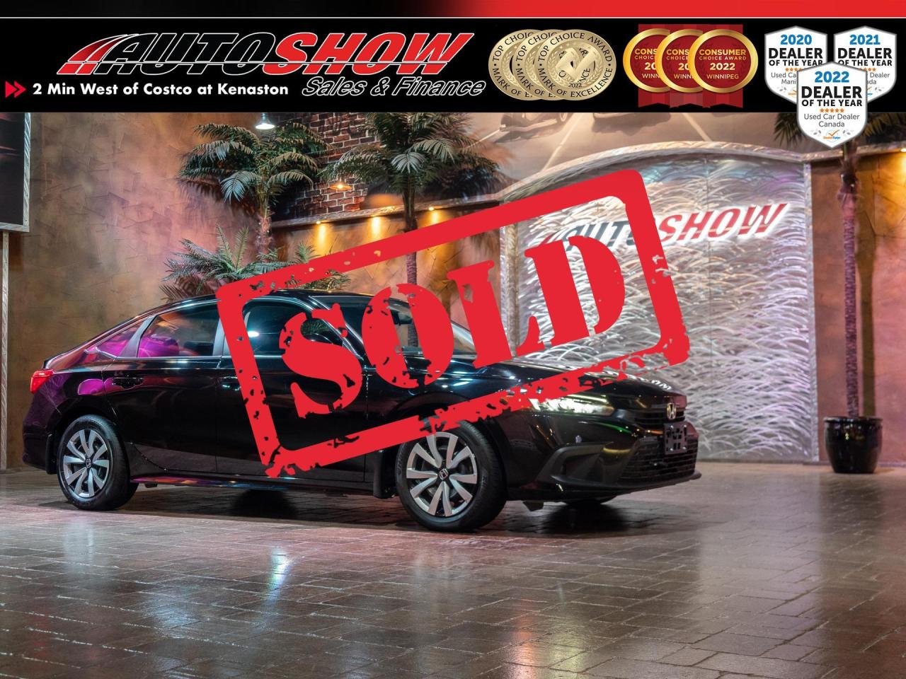 Used 2022 Honda Civic LX w/ Htd Seats, CarPlay, Adaptive Cruise, Rmt Start for sale in Winnipeg, MB