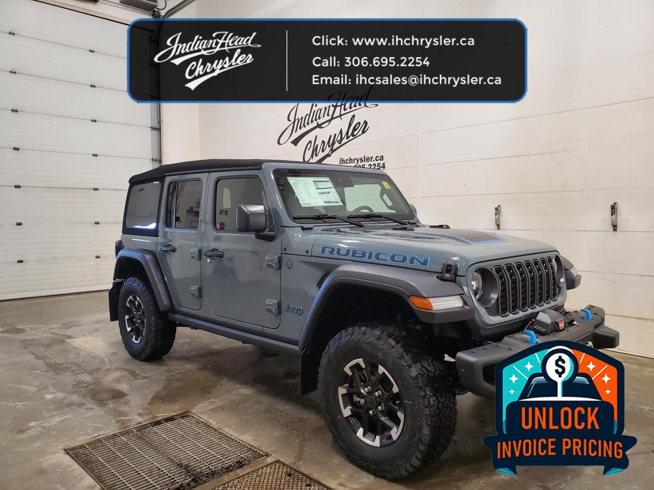 New 2024 Jeep Wrangler 4xe RUBICON for sale in Indian Head, SK