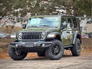 New 2024 Jeep Wrangler 4xe WILLYS 4 DOOR 4X4 | APPLE CARPLAY | BACKUP CAM for sale in Waterloo, ON