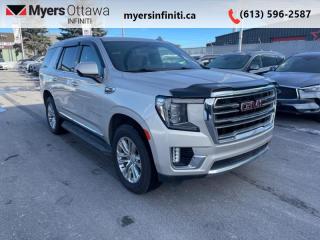 <b>Leather Seats,  Cooled Seats,  Heated Seats,  Power Liftgate,  Lane Keep Assist!</b><br> <br>  Compare at $66661 - Our Price is just $64719! <br> <br>   Highly intuitive and built around an active family mindset, there isnt much this GMC Yukon XL cannot achieve. This  2021 GMC Yukon is for sale today in Ottawa. <br> <br>This GMC Yukon XL is a traditional full-size SUV thats thoroughly modern. With its truck-based body-on-frame platform, its every bit as tough and capable as a full size pickup truck. The handsome exterior and well-appointed interior are what make this SUV a desirable family hauler. This Yukon a cut above the competition in tech, features and aesthetics while staying capable and comfortable enough to take the whole family and a camper along for the adventure. This  SUV has 95,701 kms. Its  beige in colour  . It has an automatic transmission and is powered by a  355HP 5.3L 8 Cylinder Engine.  This unit has some remaining factory warranty for added peace of mind. <br> <br> Our Yukons trim level is SLT. Stepping up to this Yukon SLT is a great choice as it comes perfectly paired with style and functionality. It comes loaded with premium features like a heated and cooled leather seats, premium smooth riding suspension, an large 10.2 inch colour touchscreen featuring wireless Apple CarPlay, Android Auto and a Bose premium audio system, unique aluminum wheels, LED headlights and convenient side assist steps. This gorgeous SUV also includes a leather steering wheel, power liftgate, 12-way power front seats with lumbar support, 4G WiFi hotspot, GMC Connected Access, an HD rear view camera, remote engine start, Teen Driver Technology, front pedestrian braking, front and rear parking assist, lane keep assist with lane departure warning, tow/haul mode, trailering equipment, fog lamps and plenty of cargo room! This vehicle has been upgraded with the following features: Leather Seats,  Cooled Seats,  Heated Seats,  Power Liftgate,  Lane Keep Assist,  Remote Start,  Android Auto. <br> <br>To apply right now for financing use this link : <a href=https://www.myersinfiniti.ca/finance/ target=_blank>https://www.myersinfiniti.ca/finance/</a><br><br> <br/><br> Buy this vehicle now for the lowest bi-weekly payment of <b>$641.35</b> with $0 down for 72 months @ 11.00% APR O.A.C. ( taxes included, and licensing fees   ).  See dealer for details. <br> <br>*LIFETIME ENGINE TRANSMISSION WARRANTY NOT AVAILABLE ON VEHICLES WITH KMS EXCEEDING 140,000KM, VEHICLES 8 YEARS & OLDER, OR HIGHLINE BRAND VEHICLE(eg. BMW, INFINITI. CADILLAC, LEXUS...)<br> Come by and check out our fleet of 40+ used cars and trucks and 90+ new cars and trucks for sale in Ottawa.  o~o