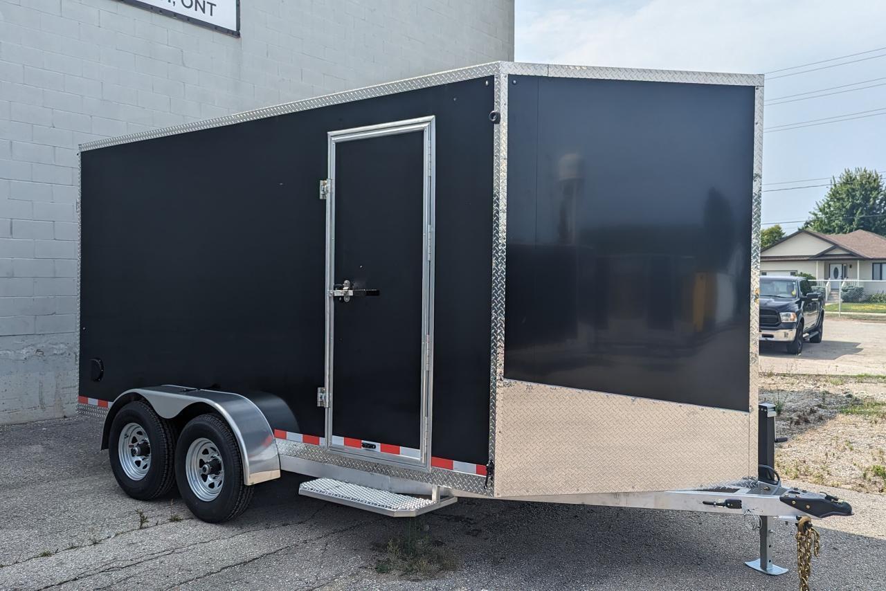 2024 Canadian Trailer Company 7x14 V Nose Cargo Trailer Aluminum Tandem Axle