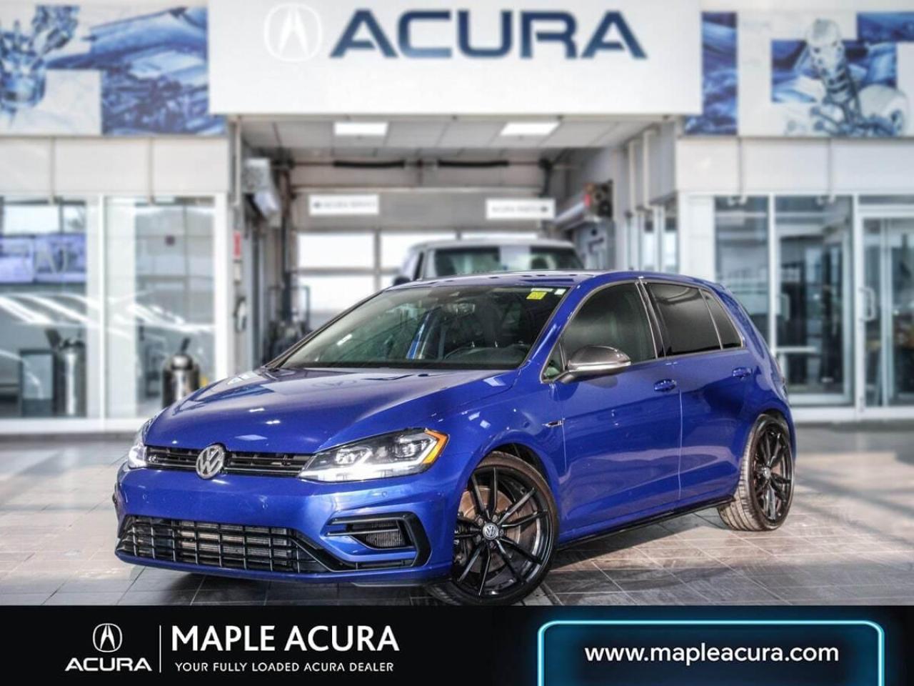 Navigation System, Bluetooth, Market Value Pricing, Not a Rental, Local Trade, 30 Day 1,000km safety related and 90 Day 5,000 km engine and transmission warranty, ** All vehicles are all in priced, No additional fees are applied., Ask us about the included Acura 4 years Tire and Rim warranty., 4-Wheel Disc Brakes, 9 Speakers, Brake assist, Exterior Parking Camera Rear, Panic alarm, Power passenger seat, Remote CD player, Security system, Speed control, Traction control.

Recent Arrival! 2019 Volkswagen Golf R 2.0 TSI 4Motion
4Motion 2.0L I4 Turbocharged DOHC 16V ULEV II 288hp 7-Speed DSG Automatic with Tiptronic AWD

Odometer is 13120 kilometers below market average!

CARFAX Canada Low Kilometer CARFAX Canada No Reported Accidents CARFAX Canada One Owner


** All vehicles are all in priced, No additional fees are applied. Buying an used vehicle from Maple Acura is always a safe investment. We know you want to be confident in your choice and we want you to be fully satisfied. Thats why ALL our used vehicles come with our limited warranty peace of mind package included in the price. No questions, no discussion - 30 days or 1,000 km safety related warranty 90 days or 5,000 kilometre powertrain coverage. From the day you pick up your new car you can rest assured that we have you covered.