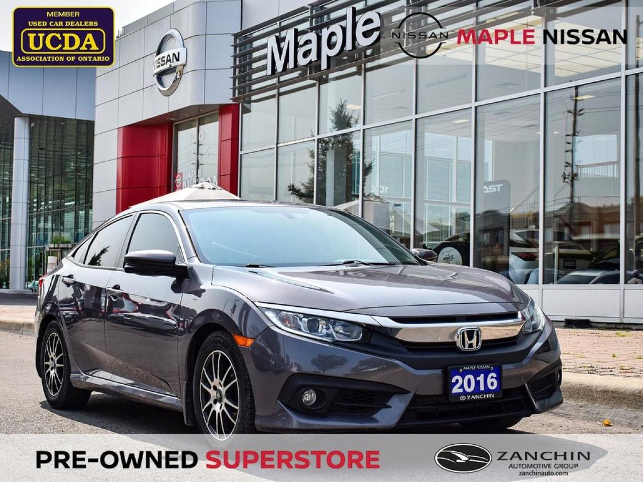 Used 2016 Honda Civic EX Bluetooth Apple Carplay Honda Lane Watch Backup for sale in Maple, ON