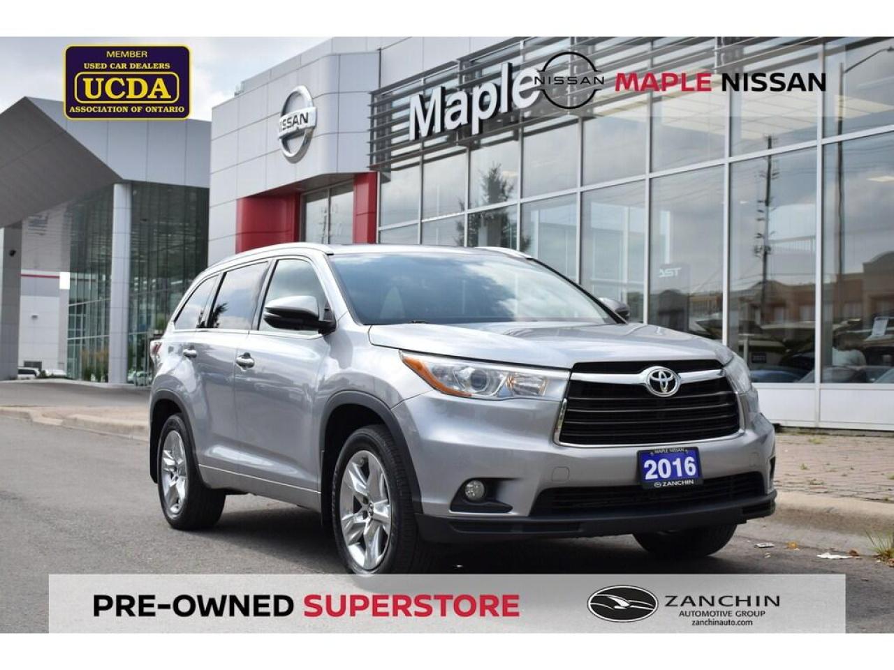 Used 2016 Toyota Highlander Limited AWD Navi Blind Spot 7 Seater Backup Camera for sale in Maple, ON