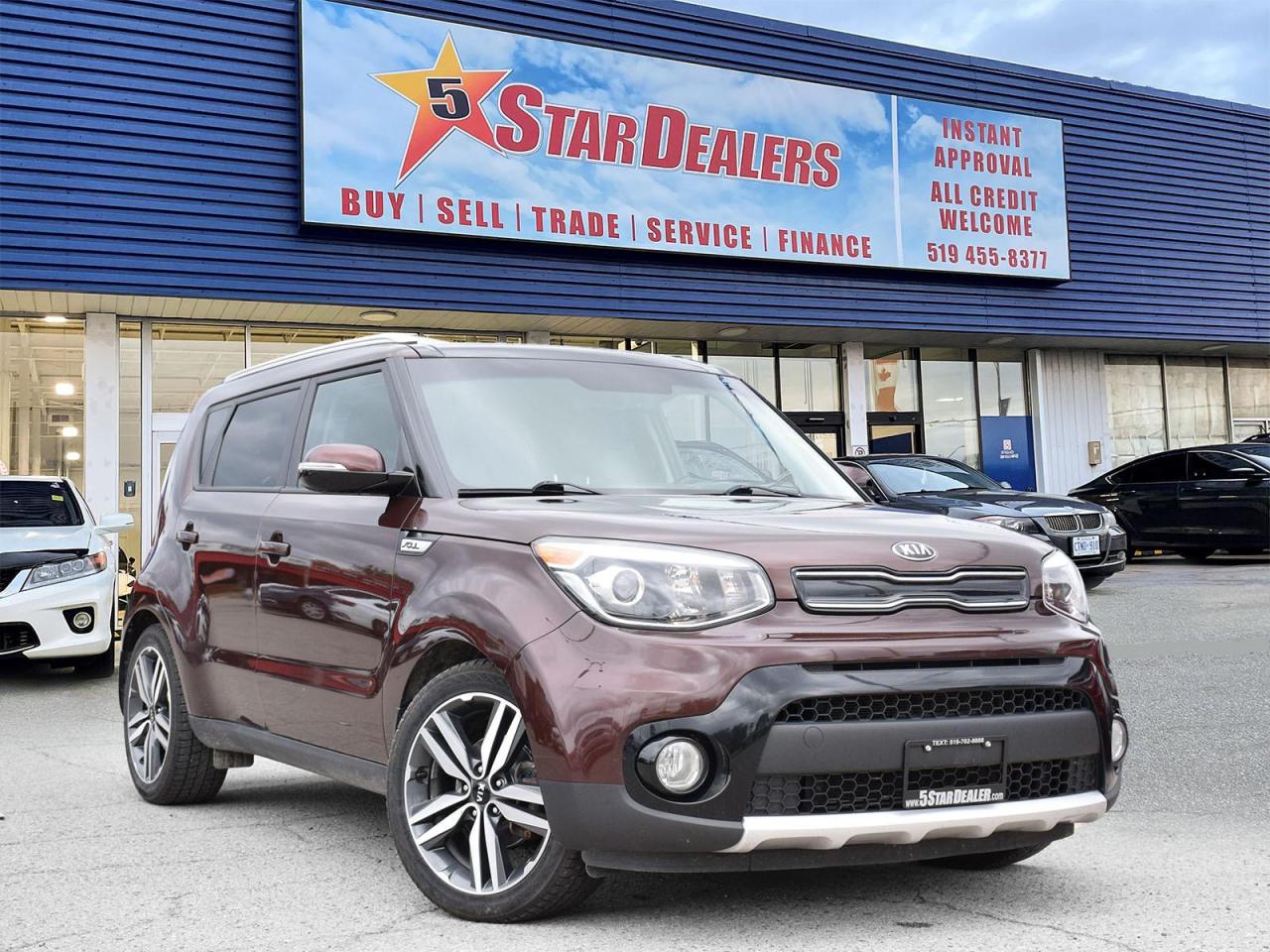 Used 2017 Kia Soul LEATHER SUNROOF REAR CAM WE FINANCE ALL CREDIT! for sale in London, ON