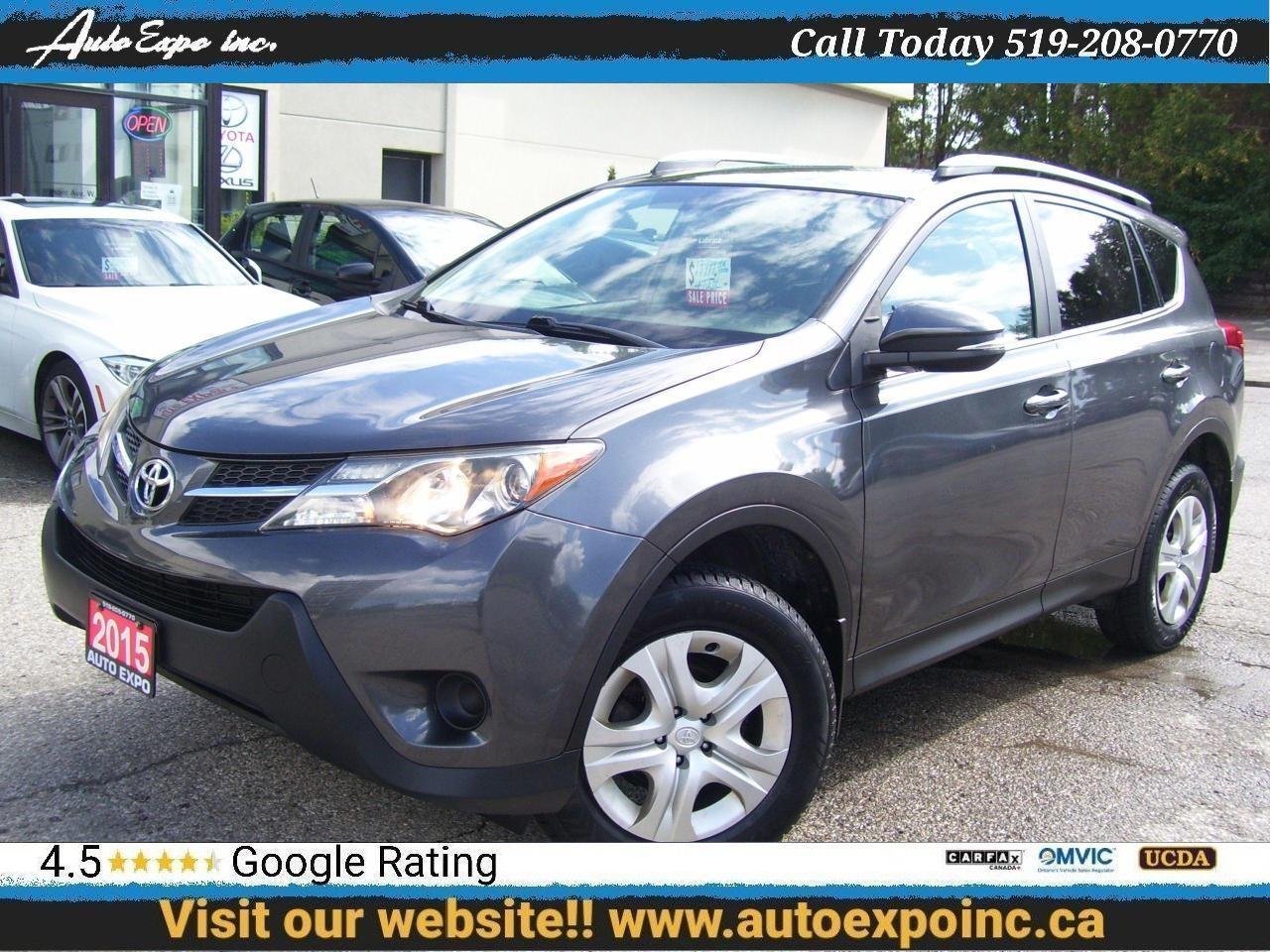 2015 Toyota RAV4 LE,Certified,New winter Tires & Brakes,Bluetooth