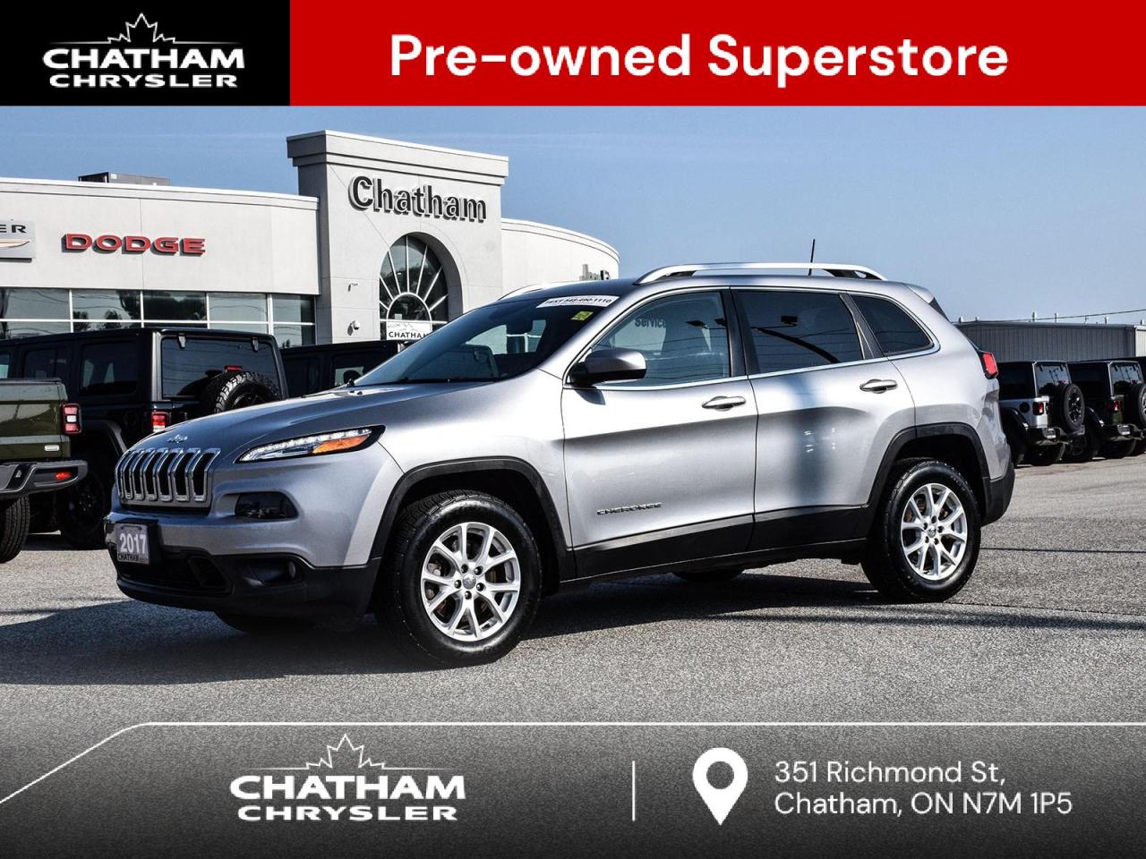 Used 2017 Jeep Cherokee North NORTH 4X4 ONE OWNER TRADE IN for sale in Chatham, ON