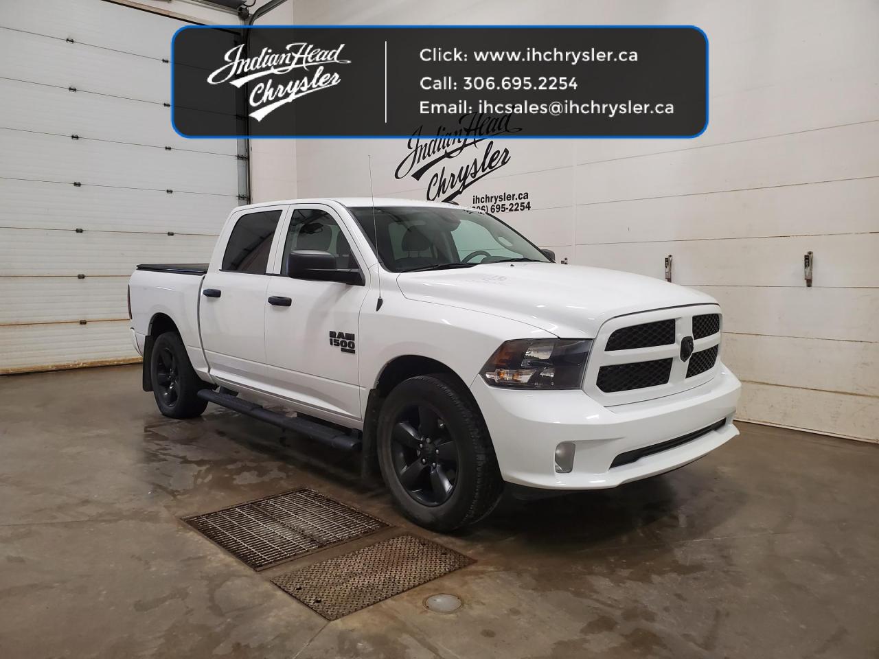<b>Rear Camera,  Cruise Control,  Air Conditioning,  Power Windows,  Power Doors!</b><br> <br>  Hot Deal! Weve marked this unit down $8800 from its regular price of $46795.   Get the job done right with this rugged Ram 1500 Classic pickup. This  2021 Ram 1500 Classic is for sale today in Indian Head. <br> <br>The reasons why this Ram 1500 Classic stands above its well-respected competition are evident: uncompromising capability, proven commitment to safety and security, and state-of-the-art technology. From its muscular exterior to the well-trimmed interior, this 2021 Ram 1500 Classic is more than just a workhorse. Get the job done in comfort and style while getting a great value with this amazing full size truck. This  Regular Cab 4X4 pickup  has 46,495 kms. Its  white in colour  . It has a 8 speed automatic transmission and is powered by a  305HP 3.6L V6 Cylinder Engine.  This unit has some remaining factory warranty for added peace of mind. <br> <br> Our 1500 Classics trim level is Tradesman. This highly capable Ram 1500 Classic Tradesman is a serious work truck that comes well equipped with an easy to clean rugged vinyl floor, heavy-duty shock absorbers, electronic stability control and trailer sway control. This Ram 1500 stands ready to serve with a ParkView rear back-up camera, cruise control, air conditioning, an infotainment hub with radio 3.0 and a USB port, automatic headlights, power windows, power doors, and more. This vehicle has been upgraded with the following features: Rear Camera,  Cruise Control,  Air Conditioning,  Power Windows,  Power Doors. <br> To view the original window sticker for this vehicle view this <a href=http://www.chrysler.com/hostd/windowsticker/getWindowStickerPdf.do?vin=3C6RR7KG0MG571299 target=_blank>http://www.chrysler.com/hostd/windowsticker/getWindowStickerPdf.do?vin=3C6RR7KG0MG571299</a>. <br/><br> <br>To apply right now for financing use this link : <a href=https://www.indianheadchrysler.com/finance/ target=_blank>https://www.indianheadchrysler.com/finance/</a><br><br> <br/><br><br> At Indian Head Chrysler, we treat our customers like family. That is why we have some of the highest reviews in Saskatchewan for a new car dealership! There are so many reasons to buy from Indian Head Chrysler! Every used vehicle we sell comes with a limited lifetime warranty on covered components, as long as you keep up to date on all of your recommended maintenance. Also, every retail vehicle purchase gives you the chance to win $30,000 cash. Whether you are from Weyburn, Regina, Yorkton, Estevan, or right in Indian Head, every vehicle purchase also comes with Buy One Get One oil changes for your first four services. </br>

<br> We are conveniently located at 501 Johnston Ave, Indian Head, Saskatchewan, S0G 2K0. Only 35 minutes east of Regina just off Highway 1. You can call us at 888-599-3794. See you soon! </br><br> Come by and check out our fleet of 20+ used cars and trucks and 90+ new cars and trucks for sale in Indian Head.  o~o
