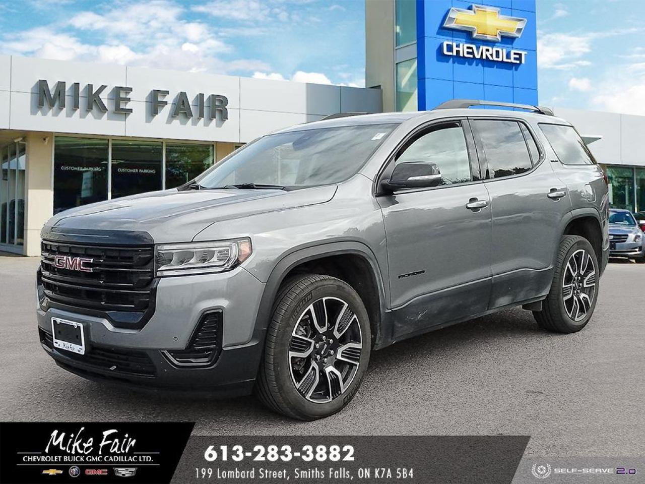Used 2021 GMC Acadia SLE AWD,heated front seats,remote start,power liftgate,auto climate control,HD rear vision camera for sale in Smiths Falls, ON