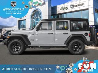 <br> <br>  With decades of experience, and all the modern technology they could need, this Jeep Wrangler is ready to rock your world. <br> <br>No matter where your next adventure takes you, this Jeep Wrangler is ready for the challenge. With advanced traction and handling capability, sophisticated safety features and ample ground clearance, the Wrangler is designed to climb up and crawl over the toughest terrain. Inside the cabin of this Wrangler offers supportive seats and comes loaded with the technology you expect while staying loyal to the style and design youve come to know and love.<br> <br> This silver zynith SUV  has a 8 speed automatic transmission and is powered by a  285HP 3.6L V6 Cylinder Engine.<br> <br> Our Wranglers trim level is Rubicon. Stepping up to this Wrangler Rubicon rewards you with incredible off-roading capability, thanks to heavy duty suspension, class II towing equipment that includes a hitch and trailer sway control, front active and rear anti-roll bars, upfitter switches, locking front and rear differentials, and skid plates for undercarriage protection. Interior features include an 8-speaker Alpine audio system, voice-activated dual zone climate control, front and rear cupholders, and a 12.3-inch infotainment system with smartphone integration and mobile internet hotspot access. Additional features include cruise control, a leatherette-wrapped steering wheel, proximity keyless entry, and even more. This vehicle has been upgraded with the following features: Black 3-piece Hard Top, Safety Group, Technology Group. <br><br> View the original window sticker for this vehicle with this url <b><a href=http://www.chrysler.com/hostd/windowsticker/getWindowStickerPdf.do?vin=1C4PJXFG3RW137128 target=_blank>http://www.chrysler.com/hostd/windowsticker/getWindowStickerPdf.do?vin=1C4PJXFG3RW137128</a></b>.<br> <br/>    5.99% financing for 96 months. <br> Buy this vehicle now for the lowest weekly payment of <b>$298.99</b> with $0 down for 96 months @ 5.99% APR O.A.C. ( taxes included, Plus applicable fees   ).  Incentives expire 2024-04-30.  See dealer for details. <br> <br>Abbotsford Chrysler, Dodge, Jeep, Ram LTD joined the family-owned Trotman Auto Group LTD in 2010. We are a BBB accredited pre-owned auto dealership.<br><br>Come take this vehicle for a test drive today and see for yourself why we are the dealership with the #1 customer satisfaction in the Fraser Valley.<br><br>Serving the Fraser Valley and our friends in Surrey, Langley and surrounding Lower Mainland areas. Abbotsford Chrysler, Dodge, Jeep, Ram LTD carry premium used cars, competitively priced for todays market. If you don not find what you are looking for in our inventory, just ask, and we will do our best to fulfill your needs. Drive down to the Abbotsford Auto Mall or view our inventory at https://www.abbotsfordchrysler.com/used/.<br><br>*All Sales are subject to Taxes and Fees. The second key, floor mats, and owners manual may not be available on all pre-owned vehicles.Documentation Fee $699.00, Fuel Surcharge: $179.00 (electric vehicles excluded), Finance Placement Fee: $500.00 (if applicable)<br> Come by and check out our fleet of 80+ used cars and trucks and 140+ new cars and trucks for sale in Abbotsford.  o~o