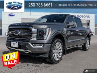 <b>Low Mileage, Leather Seats,  Cooled Seats,  Navigation,  Premium Audio,  Adaptive Suspension!</b><br> <br>  Compare at $84900 - Our Price is just $82515! <br> <br>   The Ford F-150 is for those who think a day off is just an opportunity to get more done. This  2022 Ford F-150 is for sale today in Fort St John. <br> <br>The perfect truck for work or play, this versatile Ford F-150 gives you the power you need, the features you want, and the style you crave! With high-strength, military-grade aluminum construction, this F-150 cuts the weight without sacrificing toughness. The interior design is first class, with simple to read text, easy to push buttons and plenty of outward visibility. With productivity at the forefront of design, the F-150 makes use of every single component was built to get the job done right!This low mileage  Crew Cab 4X4 pickup  has just 18,520 kms. Its  gray in colour  . It has a 10 speed automatic transmission and is powered by a  400HP 3.5L V6 Cylinder Engine.  This unit has some remaining factory warranty for added peace of mind. <br> <br> Our F-150s trim level is Limited. Upgrading to this ultra premium Ford F-150 Limited is a great choice as it comes fully loaded with top of the line features such as a power sunroof, leather heated and cooled seats, exclusive chrome exterior accents, pro trailer backup assist and Ford Co-Pilot360 that features blind spot detection, evasion assist, pre-collision assist, automatic emergency braking, rear parking sensors and adaptive cruise control. Additional features include larger exclusive aluminum wheels, SYNC 4 with enhanced voice recognition featuring connected navigation, Apple CarPlay and Android Auto, FordPass Connect 4G LTE, power adjustable pedals and running boards, a premium Bang and Oulfsen sound system with SiriusXM radio, cargo box lights, a smart device remote engine start, a heated leather steering wheel and a useful 360 view camera to help when backing out of tight spaces. This vehicle has been upgraded with the following features: Leather Seats,  Cooled Seats,  Navigation,  Premium Audio,  Adaptive Suspension,  Blind Spot Detection,  Apple Carplay. <br> To view the original window sticker for this vehicle view this <a href=http://www.windowsticker.forddirect.com/windowsticker.pdf?vin=1FTFW1E86NFA82589 target=_blank>http://www.windowsticker.forddirect.com/windowsticker.pdf?vin=1FTFW1E86NFA82589</a>. <br/><br> <br>To apply right now for financing use this link : <a href=https://www.fortmotors.ca/apply-for-credit/ target=_blank>https://www.fortmotors.ca/apply-for-credit/</a><br><br> <br/><br><br> Come by and check out our fleet of 30+ used cars and trucks and 70+ new cars and trucks for sale in Fort St John.  o~o