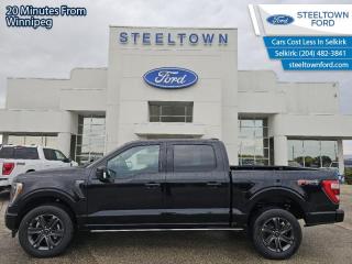 <b>Leather Seats, FX4 Off-Road Package, Premium Audio, 20  inch Aluminum Wheels, Ford Co-Pilot360 Assist +!</b><br> <br> <br> <br>We value your TIME, we wont waste it or your gas is on us!   We offer extended test drives and if you cant make it out to us we will come straight to you!<br> <br>  The Ford F-Series is the best-selling vehicle in Canada for a reason. Its simply the most trusted pickup for getting the job done. <br> <br>The perfect truck for work or play, this versatile Ford F-150 gives you the power you need, the features you want, and the style you crave! With high-strength, military-grade aluminum construction, this F-150 cuts the weight without sacrificing toughness. The interior design is first class, with simple to read text, easy to push buttons and plenty of outward visibility. With productivity at the forefront of design, the F-150 makes use of every single component was built to get the job done right!<br> <br> This agate black metallic Crew Cab 4X4 pickup   has an automatic transmission and is powered by a  325HP 2.7L V6 Cylinder Engine.<br> <br> Our F-150s trim level is Lariat. This luxurious Ford F-150 Lariat comes loaded with premium features such as leather heated and cooled seats, body colored exterior accents, a proximity key with push button start and smart device remote start, pro trailer backup assist and Ford Co-Pilot360 that features lane keep assist, blind spot detection, pre-collision assist with automatic emergency braking and rear parking sensors. Enhanced features also includes unique aluminum wheels, SYNC 4 with enhanced voice recognition featuring connected navigation, Apple CarPlay and Android Auto, FordPass Connect 4G LTE, power adjustable pedals, a powerful Bang & Olufsen audio system with SiriusXM radio, cargo box lights, dual zone climate control and a handy rear view camera to help when backing out of tight spaces. This vehicle has been upgraded with the following features: Leather Seats, Fx4 Off-road Package, Premium Audio, 20  Inch Aluminum Wheels, Ford Co-pilot360 Assist +, Lariat Sport Package, Power Running Boards. <br><br> View the original window sticker for this vehicle with this url <b><a href=http://www.windowsticker.forddirect.com/windowsticker.pdf?vin=1FTEW1EP4PFC71439 target=_blank>http://www.windowsticker.forddirect.com/windowsticker.pdf?vin=1FTEW1EP4PFC71439</a></b>.<br> <br>To apply right now for financing use this link : <a href=http://www.steeltownford.com/?https://CreditOnline.dealertrack.ca/Web/Default.aspx?Token=bf62ebad-31a4-49e3-93be-9b163c26b54c&La target=_blank>http://www.steeltownford.com/?https://CreditOnline.dealertrack.ca/Web/Default.aspx?Token=bf62ebad-31a4-49e3-93be-9b163c26b54c&La</a><br><br> <br/> Weve discounted this vehicle $4500. Total  cash rebate of $9500 is reflected in the price. Credit includes $9,500 Non-Stackable Cash Purchase Assistance. Credit is available in lieu of subvented financing rates.  Incentives expire 2024-04-30.  See dealer for details. <br> <br>Family owned and operated in Selkirk for 35 Years.  <br>Steeltown Ford is located just 20 minutes North of the Perimeter Hwy, with an onsite banking center that offers free consultations. <br>Ask about our special dealer rates available through all major banks and credit unions.<br>Dealer retains all rebates, plus taxes, govt fees and Steeltown Protect Plus.<br>Steeltown Ford Protect Plus includes:<br>- Life Time Tire Warranty <br>Dealer Permit # 1039<br><br><br> Come by and check out our fleet of 100+ used cars and trucks and 220+ new cars and trucks for sale in Selkirk.  o~o