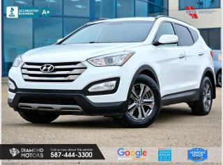 LOW KMS, 2.0L 4-CYLINDER ENGINE, LEATHER, HEATED STEERING WHEEL, FRONT AND REAR HEATED SEATS, ALL-WHEEL DRIVE, BLUETOOTH, PARKING SENSORS, AND MUCH MORE! <br/> <br/>  <br/> Just Arrived 2013 Hyundai Santa Fe Sport 2.0T Premium AWD White has 97,611 KM on it. 2L 4 Cylinder Engine engine, All-Wheel Drive, Automatic transmission, 5 Seater passengers, on special price for $17,900.00. <br/> <br/>  <br/> Book your appointment today for Test Drive. We offer contactless Test drives & Virtual Walkarounds. Stock Number: 24116 <br/> <br/>  <br/> Diamond Motors has built a reputation for serving you, our customers. Being honest and selling quality pre-owned vehicles at competitive & affordable prices. Whenever you deal with us, you know you get to deal and speak directly with the owners. This means unique personalized customer service to meet all your needs. No high-pressure sales tactics, only upfront advice. <br/> <br/>  <br/> Why choose us? <br/>  <br/> Certified Pre-Owned Vehicles <br/> Family Owned & Operated <br/> Finance Available <br/> Extended Warranty <br/> Vehicles Priced to Sell <br/> No Pressure Environment <br/> Inspection & Carfax Report <br/> Professionally Detailed Vehicles <br/> Full Disclosure Guaranteed <br/> AMVIC Licensed <br/> BBB Accredited Business <br/> CarGurus Top-rated Dealer 2022 <br/> <br/>  <br/> Phone to schedule an appointment @ 587-444-3300 or simply browse our inventory online www.diamondmotors.ca or come and see us at our location at <br/> 3403 93 street NW, Edmonton, T6E 6A4 <br/> <br/>  <br/> To view the rest of our inventory: <br/> www.diamondmotors.ca/inventory <br/> <br/>  <br/> All vehicle features must be confirmed by the buyer before purchase to confirm accuracy. All vehicles have an inspection work order and accompanying Mechanical fitness assessment. All vehicles will also have a Carproof report to confirm vehicle history, accident history, salvage or stolen status, and jurisdiction report. <br/>