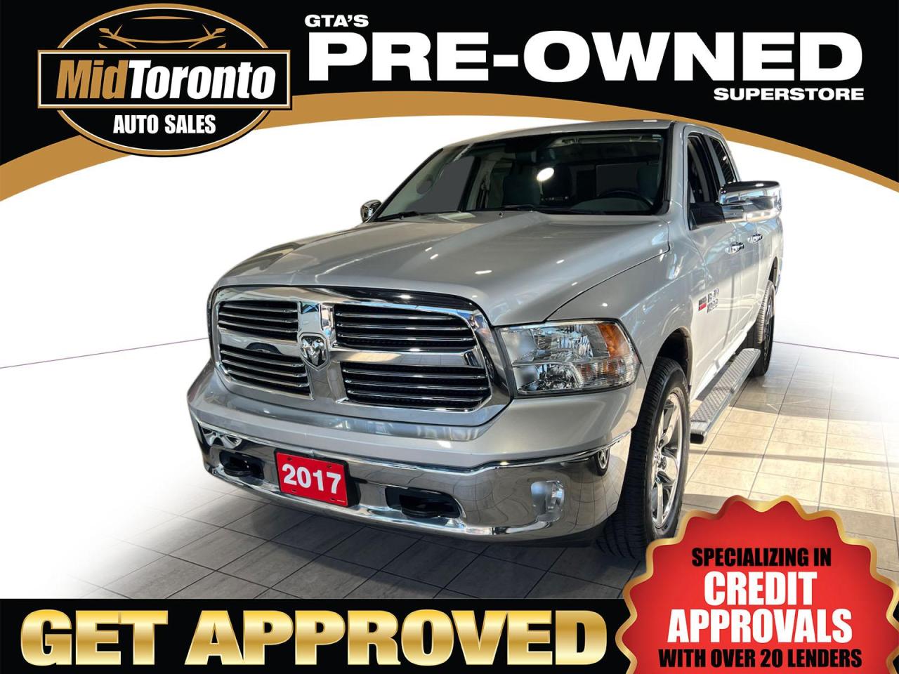 Used 2017 RAM 1500 BIG HORN SLT Quad Cab 4WD - HEMI - No Accidents - Box Liner - Step Bars for sale in North York, ON