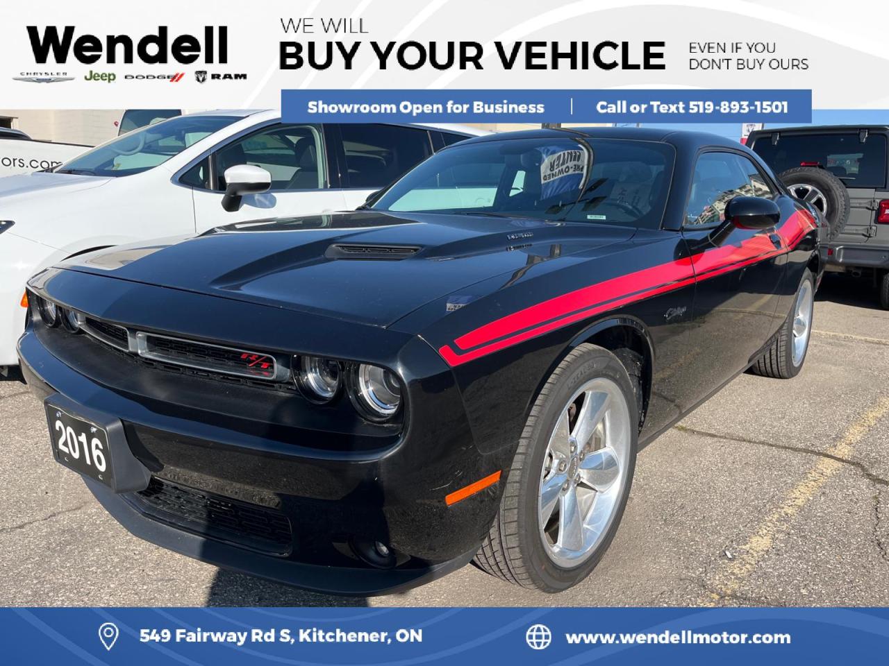 Used 2016 Dodge Challenger R/T Classic Nav/Roof for sale in Kitchener, ON