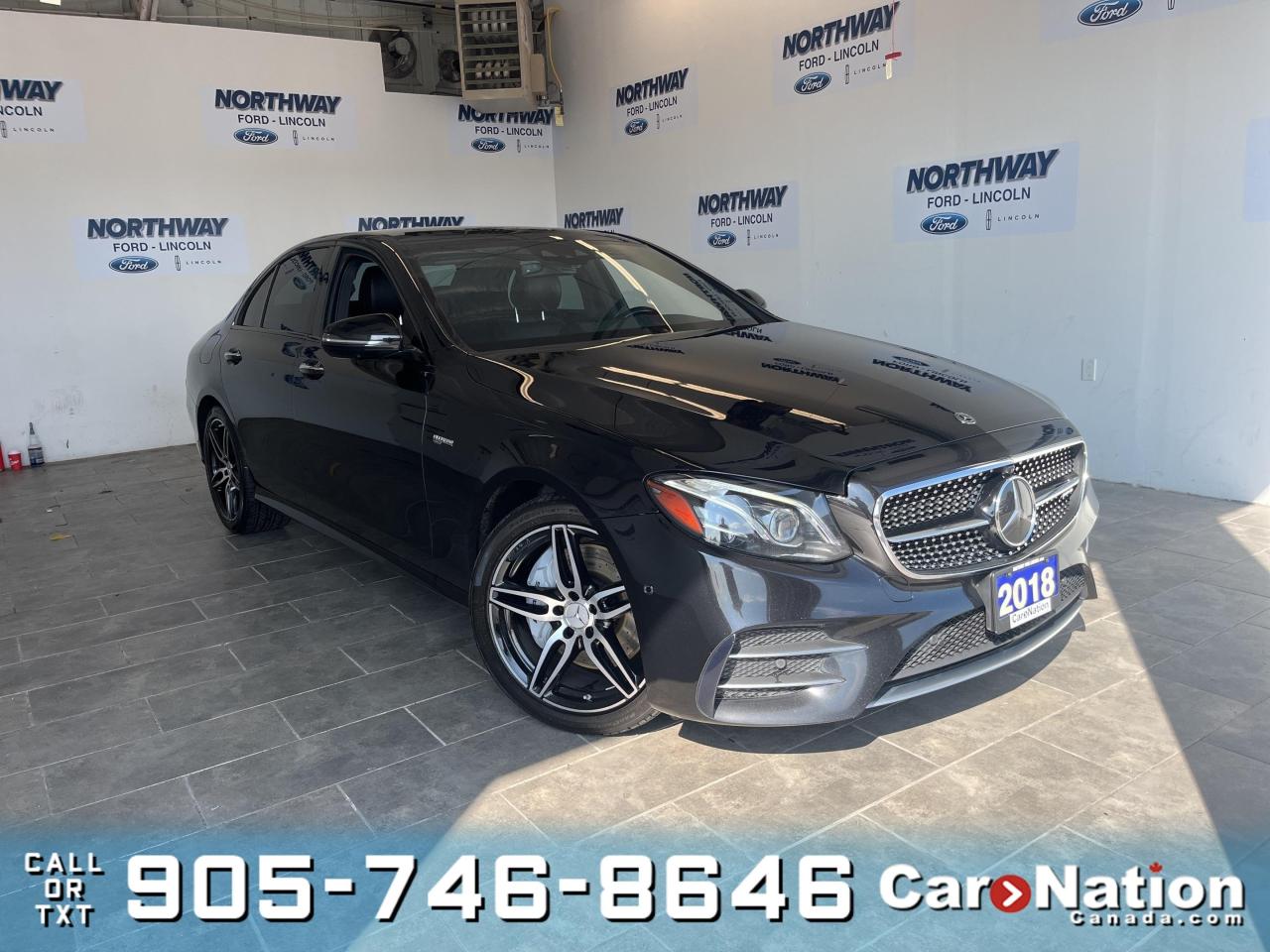 Used 2018 Mercedes-Benz E-Class E43 AMG |AWD | LEATHER | ROOF | NAV |NEW CAR TRADE for sale in Brantford, ON