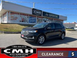<b>ALL WHEEL DRIVE !! REAR CAMERA, PARKING SENSORS, LANE DEPARTURE, BLIND SPOT, BLUETOOTH, STEERING WHEEL AUDIO CONTROLS, POWER DRIVER SEAT, HEATED SEATS, DUAL CLIMATE CONTROL, REMOTE START, POWER LIFTGATE, PROXIMITY KEY, BUTTON START, 18-INCH ALLOYS<br></b><br>      This  2020 Ford Edge is for sale today. <br> <br>With impressive attention to detail, the Ford Edge seamlessly integrates power, performance and handling with awesome technology to help you multitask your way through the challenges that life throws your way. Made for an active lifestyle and spontaneous getaways, the Ford Edge is as rough and tumble as you are. Push the boundaries and stay connected to the road with this sweet ride!This  SUV has 162,878 kms. Its  black in colour  . It has an automatic transmission and is powered by a  250HP 2.0L 4 Cylinder Engine. <br> <br> Our Edges trim level is SEL. This Edge SEL comes with an impressive list of features including a power rear liftgate, power heated front seats, FordPass Connect with a 4G LTE hotspot, an 8 inch touchscreen featuring SYNC 3, Apple CarPlay and Android Auto, a leather wrapped steering wheel with audio and cruise controls, dual zone automatic climate control and remote keyless entry. For added safety and convenience, you will also get Ford Co-Pilot360 with blind spot assist, lane keep assist, automatic emergency braking, lane departure warning, a proximity key for push button start, automatic headlights, front fog lights, a remote start and a rear view camera with rear parking sensors.<br> To view the original window sticker for this vehicle view this <a href=http://www.windowsticker.forddirect.com/windowsticker.pdf?vin=2FMPK4J95LBB01885 target=_blank>http://www.windowsticker.forddirect.com/windowsticker.pdf?vin=2FMPK4J95LBB01885</a>. <br/><br> <br>To apply right now for financing use this link : <a href=https://www.cmhniagara.com/financing/ target=_blank>https://www.cmhniagara.com/financing/</a><br><br> <br/><br>Trade-ins are welcome! Financing available OAC ! Price INCLUDES a valid safety certificate! Price INCLUDES a 60-day limited warranty on all vehicles except classic or vintage cars. CMH is a Full Disclosure dealer with no hidden fees. We are a family-owned and operated business for over 30 years! o~o