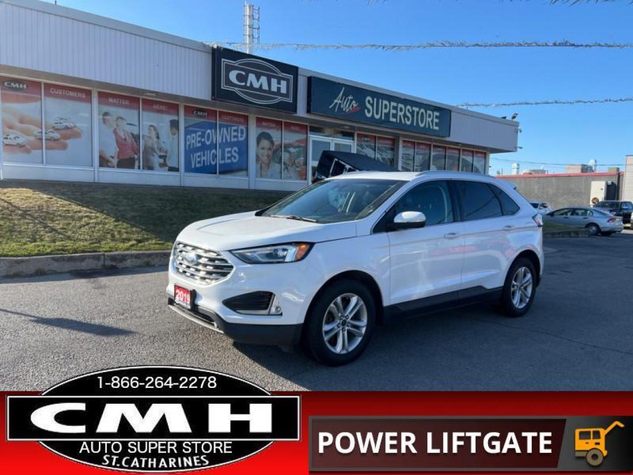 <b>ECOBOOST AWD !! REAR CAMERA, PARKING SENSORS, BLIND SPOT, CROSS TRAFFIC ALERT, LANE KEEPING, COLLISION SENSORS, RAIN SENSING WIPERS, BLUETOOTH, POWER HEATED SEATS, DUAL CLIMATE CONTROL, REMOTE START, POWER LIFTGATE, 18-INCH ALLOY WHEELS</b><br>      This  2019 Ford Edge is for sale today. <br> <br>With impressive attention to detail, the Ford Edge seamlessly integrates power, performance and handling with awesome technology to help you multitask your way through the challenges that life throws your way. Made for an active lifestyle and spontaneous getaways, the Ford Edge is as rough and tumble as you are. Push the boundaries and stay connected to the road with this sweet ride!This  SUV has 176,436 kms. Its  white in colour  . It has an automatic transmission and is powered by a  250HP 2.0L 4 Cylinder Engine. <br> <br> Our Edges trim level is SEL. This Edge SEL comes with an impressive list of features including a power rear liftgate, power heated front seats, FordPass Connect with a 4G LTE hotspot, an 8 inch touchscreen featuring SYNC 3, Apple CarPlay and Android Auto, a leather wrapped steering wheel with audio and cruise controls, dual zone automatic climate control and remote keyless entry. For added safety and convenience, you will also get Ford Co-Pilot360 with blind spot assist, lane keep assist, automatic emergency braking, lane departure warning, a proximity key for push button start, automatic headlights, front fog lights, a remote start and a rear view camera with rear parking sensors.<br> To view the original window sticker for this vehicle view this <a href=http://www.windowsticker.forddirect.com/windowsticker.pdf?vin=2FMPK4J92KBB39413 target=_blank>http://www.windowsticker.forddirect.com/windowsticker.pdf?vin=2FMPK4J92KBB39413</a>. <br/><br> <br>To apply right now for financing use this link : <a href=https://www.cmhniagara.com/financing/ target=_blank>https://www.cmhniagara.com/financing/</a><br><br> <br/><br>Trade-ins are welcome! Financing available OAC ! Price INCLUDES a valid safety certificate! Price INCLUDES a 60-day limited warranty on all vehicles except classic or vintage cars. CMH is a Full Disclosure dealer with no hidden fees. We are a family-owned and operated business for over 30 years! o~o