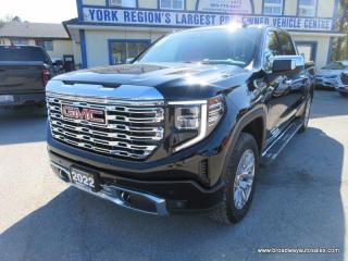 Used 2022 GMC Sierra 1500 LOADED DENALI-MODEL 5 PASSENGER 5.3L - V8.. 4X4.. CREW-CAB.. SHORTY.. NAVIGATION.. SUNROOF.. LEATHER.. HEATED/AC SEATS.. BACK-UP CAMERA.. for sale in Bradford, ON