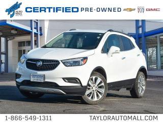 <b>Low Mileage, Rear View Camera,  Remote Keyless Entry,  Cruise Control,  Bluetooth!</b><br> <br>    This 2018 Buick Encore gives you the luxury you deserve and the versatility you need! This  2018 Buick Encore is for sale today in Kingston. <br> <br>Step into this 2018 Buick Encore, and youll find premium materials, carefully sculpted appointments, and a quiet, spacious cabin that makes every drive a pleasure. The beautifully sculpted front fascia and grille flow smoothly to the rear of the small SUV, giving it a sleek, sculpted look. No matter where you set out in the Encore, youll always arrive in style. This low mileage  SUV has just 45,548 kms. Its  nice in colour  . It has an automatic transmission and is powered by a  138HP 1.4L 4 Cylinder Engine.  It may have some remaining factory warranty, please check with dealer for details. <br> <br> Our Encores trim level is Preferred. This Encore Preferred comes with Buick IntelliLink that has a 7 inch colour touchscreen, a 6 speaker audio system with bluetooth audio streaming, stylish aluminum wheels, a rear vision camera, remote keyless entry, cruise control, power windows and locks, plus many more advanced features. This vehicle has been upgraded with the following features: Rear View Camera,  Remote Keyless Entry,  Cruise Control,  Bluetooth. <br> <br>To apply right now for financing use this link : <a href=https://www.taylorautomall.com/finance/apply-for-financing/ target=_blank>https://www.taylorautomall.com/finance/apply-for-financing/</a><br><br> <br/><br> Buy this vehicle now for the lowest bi-weekly payment of <b>$160.59</b> with $0 down for 84 months @ 9.99% APR O.A.C. ( Plus applicable taxes -  Plus applicable fees   / Total Obligation of $29227  ).  See dealer for details. <br> <br>For more information, please call any of our knowledgeable used vehicle staff at (613) 549-1311!<br><br> Come by and check out our fleet of 80+ used cars and trucks and 160+ new cars and trucks for sale in Kingston.  o~o