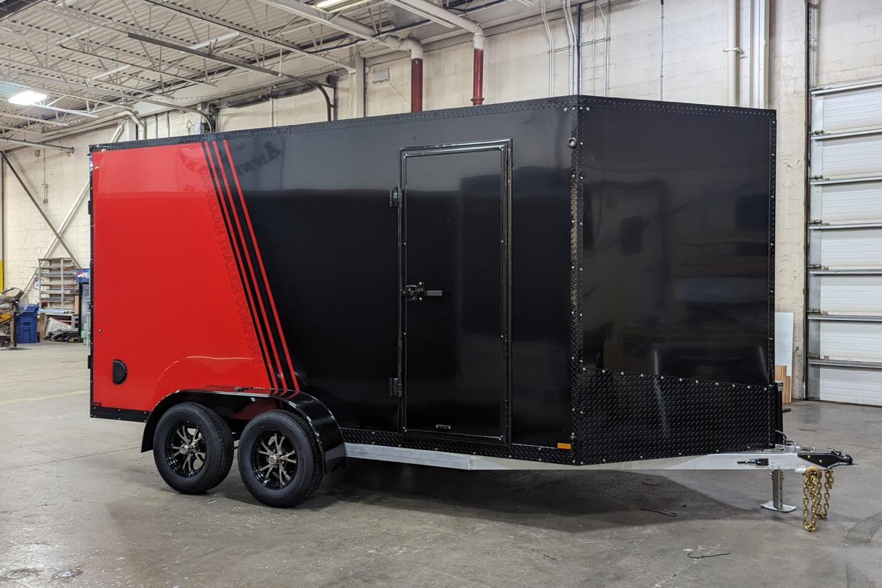 2024 Canadian Trailer Company 7x14 V Nose Cargo Trailer 