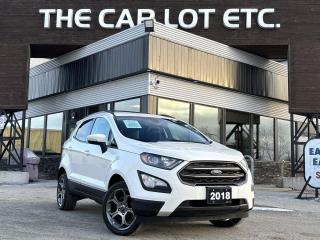 Used 2018 Ford EcoSport SES APPLE CARPLAY/ANDROID AUTO, SIRIUS XM, HEATED SEATS/STEERING WHEEL, SUNROOF, NAV, BACK UP CAM!! for sale in Sudbury, ON