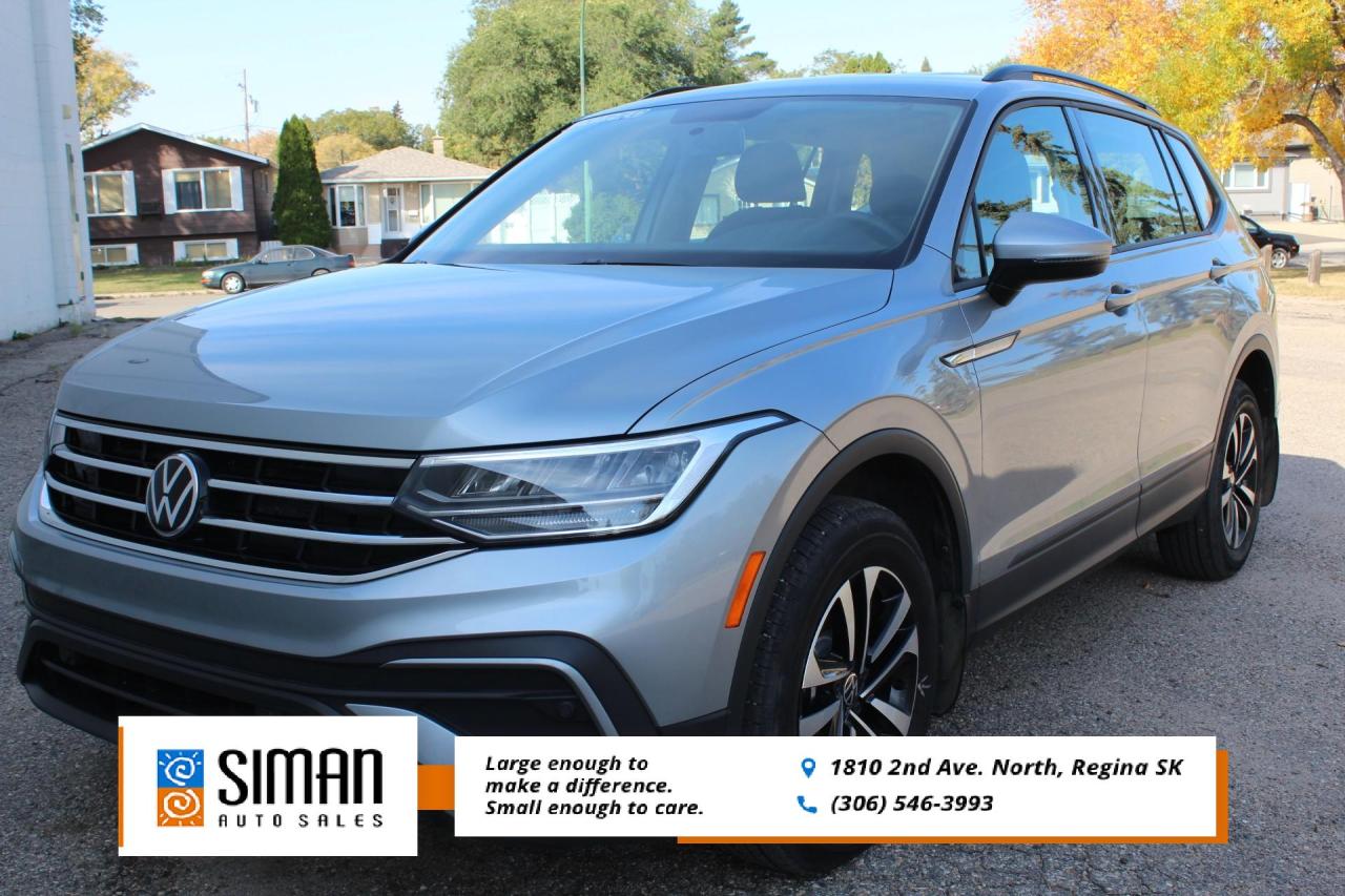 Used 2022 Volkswagen Tiguan Trendline SUPER LOW KM FULL FACTORY WARRANTY for sale in Regina, SK