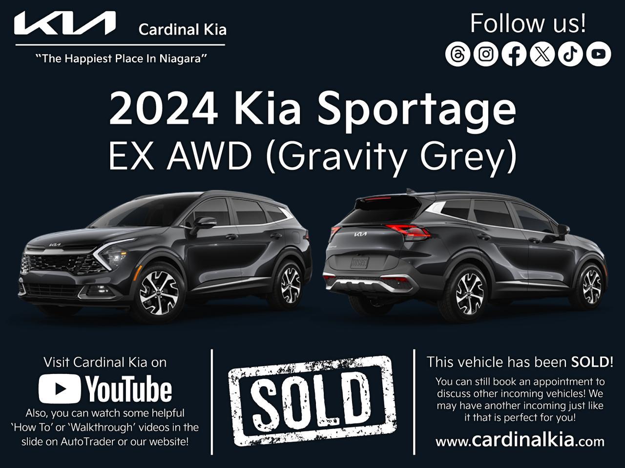 New 2024 Kia Sportage EX for sale in Niagara Falls, ON