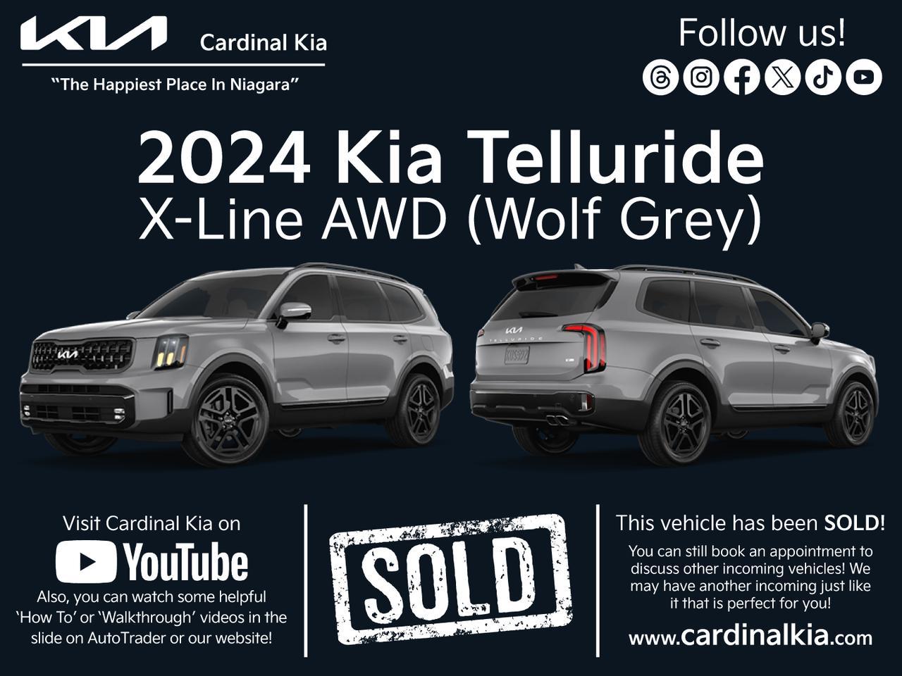 New 2024 Kia Telluride X-LINE for sale in Niagara Falls, ON