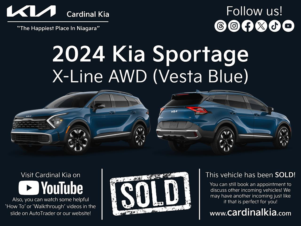 New 2024 Kia Sportage X-Line for sale in Niagara Falls, ON