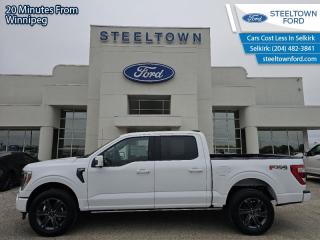 <b>Leather Seats, FX4 Off-Road Package, Premium Audio, 20 inch Chrome Wheels, Ford Co-Pilot360 Assist +!</b><br> <br> <br> <br>We value your TIME, we wont waste it or your gas is on us!   We offer extended test drives and if you cant make it out to us we will come straight to you!<br> <br>  This Ford F-150 is arguably the most capable truck in the class, and it features a spacious, comfortable interior. <br> <br>The perfect truck for work or play, this versatile Ford F-150 gives you the power you need, the features you want, and the style you crave! With high-strength, military-grade aluminum construction, this F-150 cuts the weight without sacrificing toughness. The interior design is first class, with simple to read text, easy to push buttons and plenty of outward visibility. With productivity at the forefront of design, the F-150 makes use of every single component was built to get the job done right!<br> <br> This agate black metallic Crew Cab 4X4 pickup   has an automatic transmission and is powered by a  325HP 2.7L V6 Cylinder Engine.<br> <br> Our F-150s trim level is Lariat. This luxurious Ford F-150 Lariat comes loaded with premium features such as leather heated and cooled seats, body colored exterior accents, a proximity key with push button start and smart device remote start, pro trailer backup assist and Ford Co-Pilot360 that features lane keep assist, blind spot detection, pre-collision assist with automatic emergency braking and rear parking sensors. Enhanced features also includes unique aluminum wheels, SYNC 4 with enhanced voice recognition featuring connected navigation, Apple CarPlay and Android Auto, FordPass Connect 4G LTE, power adjustable pedals, a powerful Bang & Olufsen audio system with SiriusXM radio, cargo box lights, dual zone climate control and a handy rear view camera to help when backing out of tight spaces. This vehicle has been upgraded with the following features: Leather Seats, Fx4 Off-road Package, Premium Audio, 20 Inch Chrome Wheels, Ford Co-pilot360 Assist +, Power Running Boards, 360 Camera. <br><br> View the original window sticker for this vehicle with this url <b><a href=http://www.windowsticker.forddirect.com/windowsticker.pdf?vin=1FTEW1EP0PFC71017 target=_blank>http://www.windowsticker.forddirect.com/windowsticker.pdf?vin=1FTEW1EP0PFC71017</a></b>.<br> <br>To apply right now for financing use this link : <a href=http://www.steeltownford.com/?https://CreditOnline.dealertrack.ca/Web/Default.aspx?Token=bf62ebad-31a4-49e3-93be-9b163c26b54c&La target=_blank>http://www.steeltownford.com/?https://CreditOnline.dealertrack.ca/Web/Default.aspx?Token=bf62ebad-31a4-49e3-93be-9b163c26b54c&La</a><br><br> <br/> Weve discounted this vehicle $4500. Total  cash rebate of $9500 is reflected in the price. Credit includes $9,500 Non-Stackable Cash Purchase Assistance. Credit is available in lieu of subvented financing rates.  Incentives expire 2024-04-30.  See dealer for details. <br> <br>Family owned and operated in Selkirk for 35 Years.  <br>Steeltown Ford is located just 20 minutes North of the Perimeter Hwy, with an onsite banking center that offers free consultations. <br>Ask about our special dealer rates available through all major banks and credit unions.<br>Dealer retains all rebates, plus taxes, govt fees and Steeltown Protect Plus.<br>Steeltown Ford Protect Plus includes:<br>- Life Time Tire Warranty <br>Dealer Permit # 1039<br><br><br> Come by and check out our fleet of 100+ used cars and trucks and 220+ new cars and trucks for sale in Selkirk.  o~o