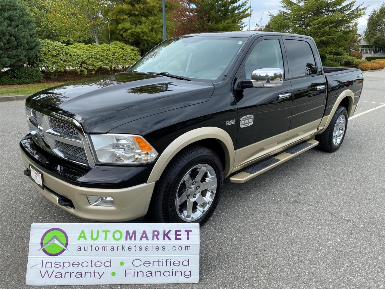 Used 2012 RAM 1500 Laramie Longhorn Crew Cab 4WD FINANCING, WARRANTY, INSPECTED BCAA MBSHP! for sale in Surrey, BC