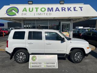 CALL OR TEXT REG @ 6-0-4-9-9-9-0-2-5-1 FOR INFO & TO CONFIRM WHICH LOCATION.<br /><br />NICE JEEP PATRIOT. THROUGH THE SHOP, FULLY INSPECTED AND READY TO GO. LOCAL SUV WITH NO ACCIDENTS EVER. <br /><br />2 LOCATIONS TO SERVE YOU, BE SURE TO CALL FIRST TO CONFIRM WHERE THE VEHICLE IS.<br /><br />We are a family owned and operated business since 1983 and we are committed to offering outstanding vehicles backed by exceptional customer service, now and in the future.<br />Whatever your specific needs may be, we will custom tailor your purchase exactly how you want or need it to be. All you have to do is give us a call and we will happily walk you through all the steps with no stress and no pressure.<br /><br />                                            WE ARE THE HOUSE OF YES!<br /><br />ADDITIONAL BENEFITS WHEN BUYING FROM SK AUTOMARKET:<br /><br />-ON SITE FINANCING THROUGH OUR 17 AFFILIATED BANKS AND VEHICLE                                                                                                                      FINANCE COMPANIES.<br />-IN HOUSE LEASE TO OWN PROGRAM.<br />-EVERY VEHICLE HAS UNDERGONE A 120 POINT COMPREHENSIVE INSPECTION.<br />-EVERY PURCHASE INCLUDES A FREE POWERTRAIN WARRANTY.<br />-EVERY VEHICLE INCLUDES A COMPLIMENTARY BCAA MEMBERSHIP FOR YOUR SECURITY.<br />-EVERY VEHICLE INCLUDES A CARFAX AND ICBC DAMAGE REPORT.<br />-EVERY VEHICLE IS GUARANTEED LIEN FREE.<br />-DISCOUNTED RATES ON PARTS AND SERVICE FOR YOUR NEW CAR AND ANY OTHER   FAMILY CARS THAT NEED WORK NOW AND IN THE FUTURE.<br />-40 YEARS IN THE VEHICLE SALES INDUSTRY.<br />-A+++ MEMBER OF THE BETTER BUSINESS BUREAU.<br />-RATED TOP DEALER BY CARGURUS 2 YEARS IN A ROW<br />-MEMBER IN GOOD STANDING WITH THE VEHICLE SALES AUTHORITY OF BRITISH   COLUMBIA.<br />-MEMBER OF THE AUTOMOTIVE RETAILERS ASSOCIATION.<br />-COMMITTED CONTRIBUTOR TO OUR LOCAL COMMUNITY AND THE RESIDENTS OF BC.<br /> $495 Documentation fee and applicable taxes are in addition to advertised prices.<br />LANGLEY LOCATION DEALER# 40038<br />S. SURREY LOCATION DEALER #9987<br />