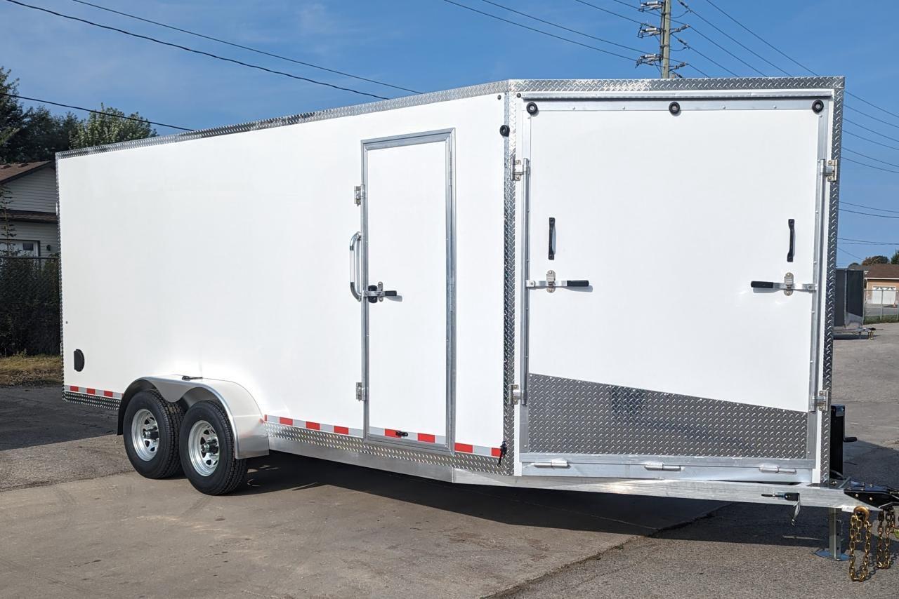 2024 Canadian Trailer Company 7x18 V-Nose Cargo Trailer Aluminum Tandem Axle