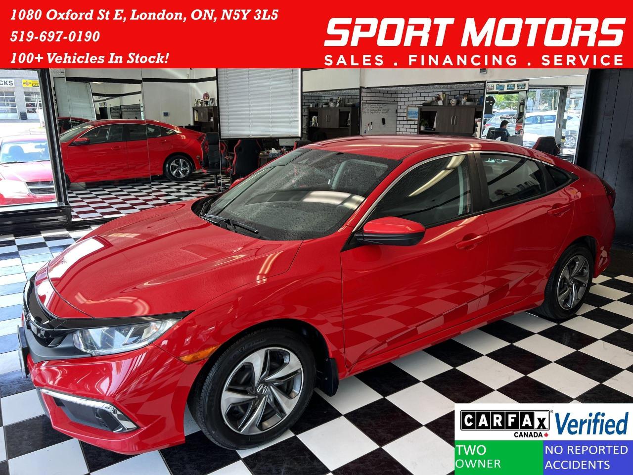 Used 2019 Honda Civic LX+LaneKee+Adaptive Cruise+ApplePlay+CLEAN CARFAX for sale in London, ON