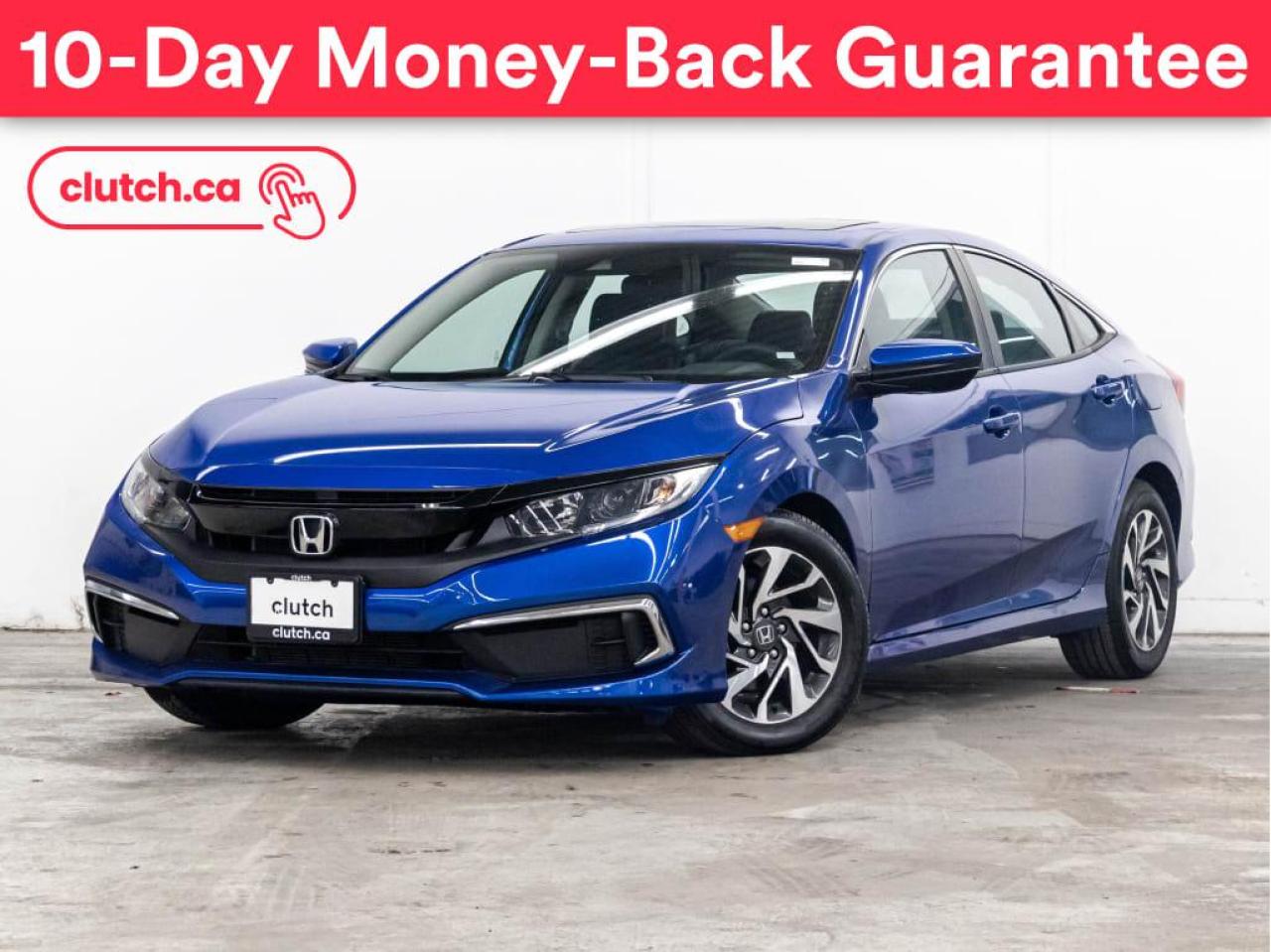Used 2020 Honda Civic Sedan EX w/ CarPlay, Moonroof, Honda LaneWatch for sale in Toronto, ON
