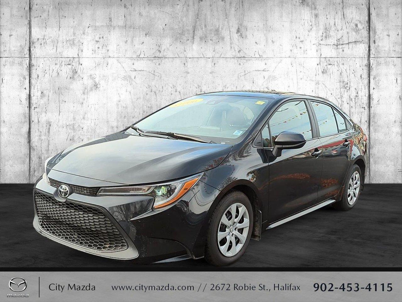 <em><strong>ONLY $110 PER WEEK, 0 DOWN PAYMENT, TAXES AND LICENSE INCLUDED, O.A.C.</strong></em>

<em><strong>2021 COROLLA LE SEDAN, 4 CYLINDER, AUTOMATIC WITH POWER WINDOWS, POWER LOCKS, TILT AND TELESCOPIC STEERING, HEATED FRONT SEATS, RAINSENSE WIPERS, AM/FM STEREO WITH MP3 PLAYER, DRIVERS INFORMATION CENTER, CLIMATE CONTROL, BACK UP CAMERA, REMOTE KEYLESS ENTRY AND MORE. 12 TO CHOOSE FROM. </strong></em>

<em><strong>60 POINT INSPECTION WITH A NO CHARGE 3 MONTH OR 6000KM COMPREHENSIVE WARRANTY, $100 GAS CARD AND A FULL TANK OF GAS. CALL TODAY FOR YOUR TEST DRIVE.</strong></em>

<em><strong>NO SURPRISE PRICING</strong></em>

<em><strong>We at, City Mazda and, City Pre-Owned strive for excellence and customer satisfaction. We are a locally owned, independent dealership that has been proudly serving the Maritimes for 36 years and counting! Every retail checked vehicle goes through an extensive inspection process to insure the best quality and standard we can offer. Our financial team can offer many different options to fit any need! We look forward to earning your business and become your “One Stop Shop” for any and ALL of your automotive needs! Find us on Facebook to follow our events and news! Ask about our FAMOUS maintenance plans! Contact us today, we welcome you to the CITY MAZDA PRE OWNED family in advance;  you will not be disappointed!</strong></em>