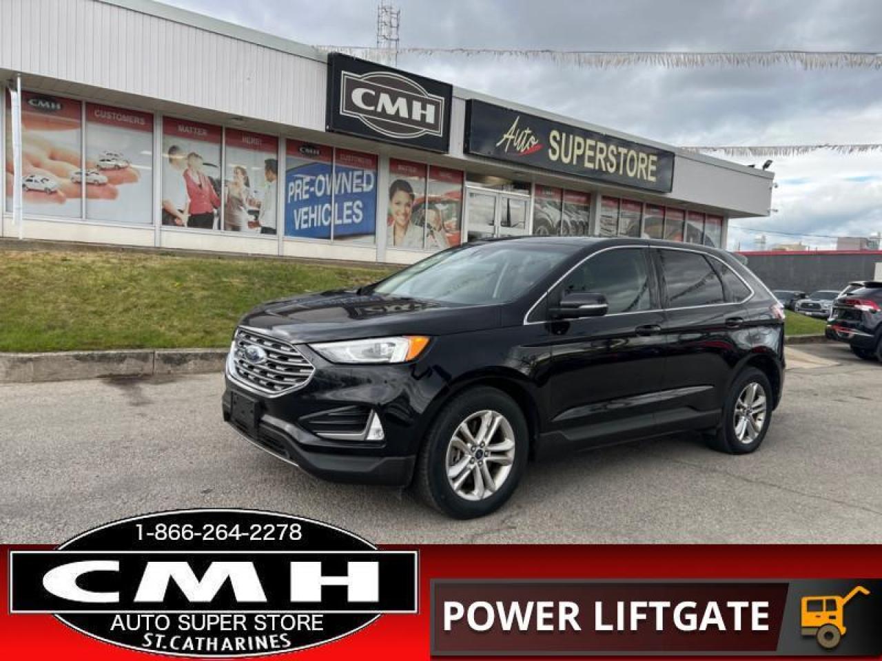 <b>SEL AWD !! NAVIGATION, REAR CAMERA, LANE KEEP ASSIST, BLIND SPOT, ADAPTIVE CRUISE CONTROL, PARKING SENSORS, APPLE CARPLAY, PANORAMIC SUNROOF, LEATHER, POWER SEATS, HEATED SEATS + STEERING WHEEL, POWER LIFTGATE, 18-INCH ALLOYS</b><br>      This  2019 Ford Edge is for sale today. <br> <br>With impressive attention to detail, the Ford Edge seamlessly integrates power, performance and handling with awesome technology to help you multitask your way through the challenges that life throws your way. Made for an active lifestyle and spontaneous getaways, the Ford Edge is as rough and tumble as you are. Push the boundaries and stay connected to the road with this sweet ride!This  SUV has 97,999 kms. Its  black in colour  . It has an automatic transmission and is powered by a  250HP 2.0L 4 Cylinder Engine. <br> <br> Our Edges trim level is SEL. This Edge SEL comes with an impressive list of features including a power rear liftgate, power heated front seats, FordPass Connect with a 4G LTE hotspot, an 8 inch touchscreen featuring SYNC 3, Apple CarPlay and Android Auto, a leather wrapped steering wheel with audio and cruise controls, dual zone automatic climate control and remote keyless entry. For added safety and convenience, you will also get Ford Co-Pilot360 with blind spot assist, lane keep assist, automatic emergency braking, lane departure warning, a proximity key for push button start, automatic headlights, front fog lights, a remote start and a rear view camera with rear parking sensors.<br> To view the original window sticker for this vehicle view this <a href=http://www.windowsticker.forddirect.com/windowsticker.pdf?vin=2FMPK4J95KBC40848 target=_blank>http://www.windowsticker.forddirect.com/windowsticker.pdf?vin=2FMPK4J95KBC40848</a>. <br/><br> <br>To apply right now for financing use this link : <a href=https://www.cmhniagara.com/financing/ target=_blank>https://www.cmhniagara.com/financing/</a><br><br> <br/><br>Trade-ins are welcome! Financing available OAC ! Price INCLUDES a valid safety certificate! Price INCLUDES a 60-day limited warranty on all vehicles except classic or vintage cars. CMH is a Full Disclosure dealer with no hidden fees. We are a family-owned and operated business for over 30 years! o~o