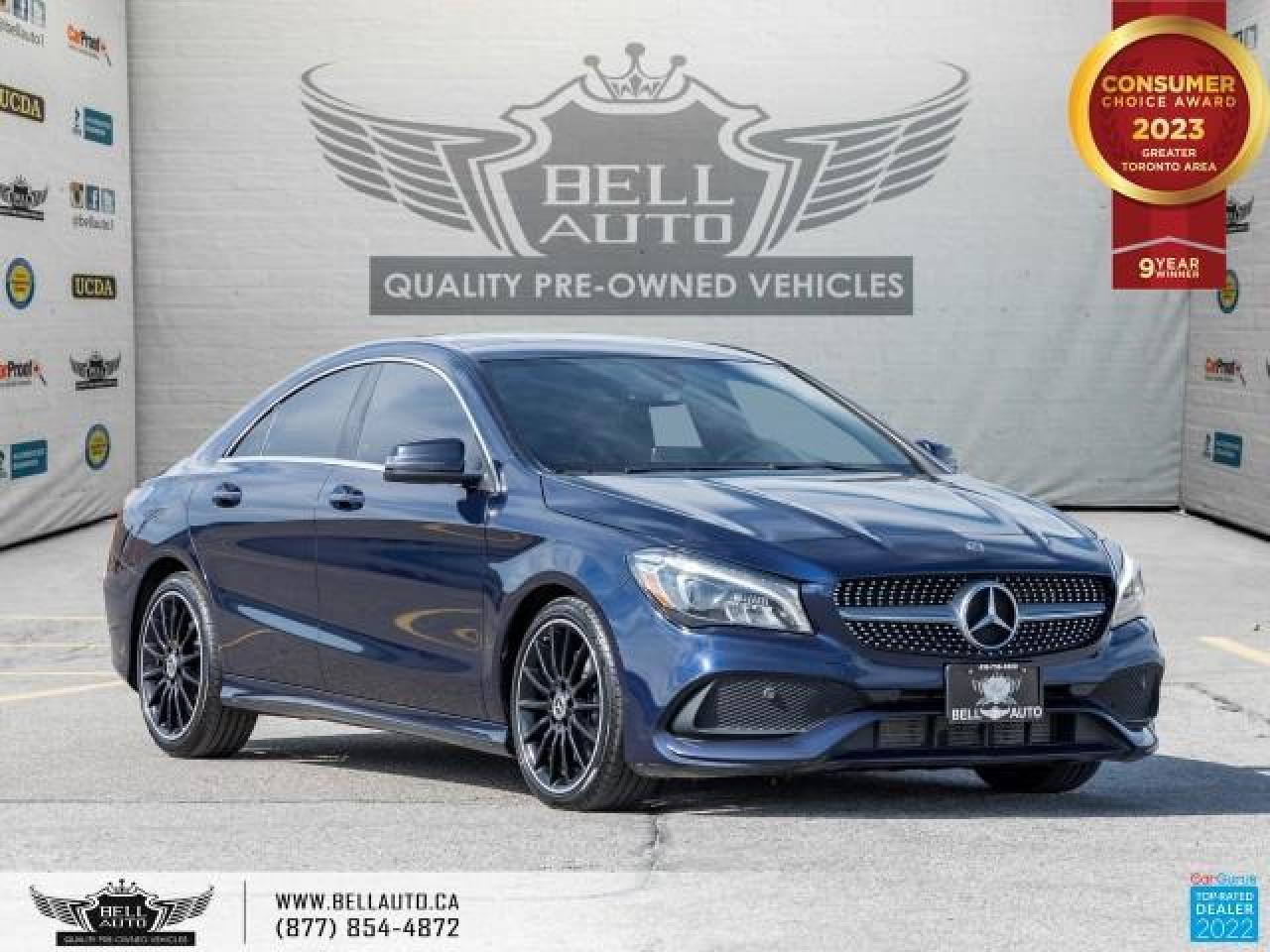 Used 2018 Mercedes-Benz CLA-Class CLA 250, AMGPkg, AWD, Navi, Pano, BackUpCam, WoodTrim, NoAccident for sale in Toronto, ON