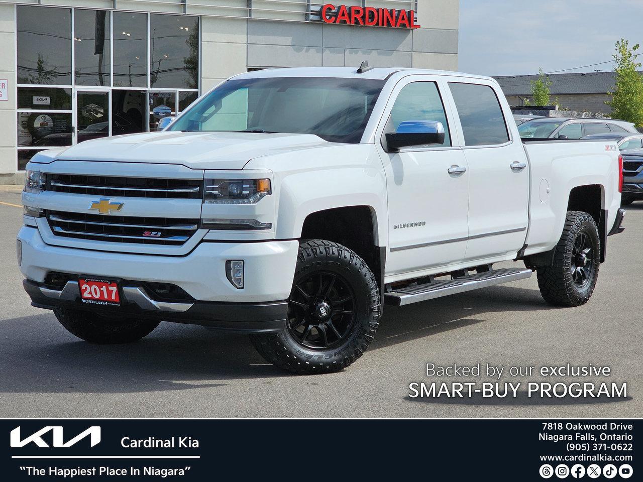 Used 2017 Chevrolet Silverado 1500 1LZ, 4X4, Navi, Heated and Cooled Leather Seats for sale in Niagara Falls, ON