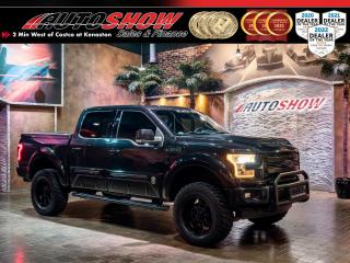<div><strong>*** EXTREMELY RARE BLACK OPS EDITON BY TUSCANY! LIMITED-PRODUCTION CUSTOM TRUCK *** OVER $30,000.00 USD IN UPGRADES FROM A FACTORY LARIAT!! *** AMERICAN BUYERS WELCOME!!! *** </strong>Beginning life in the United States as a fully kitted out Lariat (see lengthy equipment list below), the Black Ops Edition is sent to Tuscanys factory in Indiana for $30k of cosmetic and mechanical upgrades.  Sold new out of Kelly Ford, it was brought to Manitoba in 2018 where it joined this Winnipeggers collection.  Sparingly driven (just 6,000 kms/yr) and it shows, the interior and exterior are in exceptional condition, pride of ownership is evident.  For any collector - or anyone who enjoys having a truck that most have never seen - the low production Tuscany Black Ops deserves to be on your shopping list.  List of Tuscany upgrades include a <strong>6-INCH SUSPENSION LIFT</strong>......Heavy Duty Tuscany <strong>PERFORMANCE TUNED SHOCKS</strong>......Black Powder Coated Dual Tip <strong>PERFORMANCE EXHAUST</strong>......Tuscany Dual <strong>RAM AIR HOOD</strong>......Black Powder Coated <strong>BULL BAR</strong>......Black <strong>LED LIGHTS </strong>Installed in Bull Bar......Blackout Tuscany <strong>BLACK OPS BADGING</strong>......Colour-Matched Black <strong>HARD TONNEAU </strong>Cover......Black Ops & Canadian Flag Commemorative Patches......Colour-Matched <strong>TUSCANY BLACK GRILLE</strong>......Black Billet Grille Insert......Custom Black Headlight Surrounds......Colour-Matched <strong>FENDER FLARES</strong>......Black Powder Coated <strong>5-INCH STEP BARS</strong>......Tuscany Special Ops <strong>GROUND EFFECTS </strong>Package......Stealth Black <strong>20-INCH TUSCANY WHEELS</strong>......and Oversized <strong>BF GOODRICH KM2 M/T TIRES</strong>.<br /><br />Factory Lariat equipment list?  Yup - thats exhaustive too...  Contrast-Stitched Black <strong>LEATHER </strong>Interior......<strong>PANORAMIC MOONROOF</strong>......<strong>NAVIGATION </strong>Package......<strong>HEATED STEERING </strong>Wheel......Front <strong>HEATED SEATS</strong>......<strong>2ND ROW HEATED SEATS</strong>......<strong>A/C VENTILATED SEATS</strong>......<strong>360 CAMERA SYSTEM </strong>w/ Rear View Camera......<strong>8 INCH TOUCHSCREEN</strong>......Electronic Locking Rear Differential......Memory Seats......Power Adjustable Seats w/ Lumbar Support......Power Adjustable Pedals......Interior Ambient Lighting......Factory <strong>REMOTE START</strong>......Dual Climate Control......Automatic Dusk Sensing Headlights......<strong>HILL DESCENT CONTROL</strong>......Push Button Start......SiriusXM Satellite Radio......Tinted Windows......Electronic Shift-on-the-fly 4X4 / 4WD (including 4WD Auto Setting)......Fog Lights......Factory Tow Package w/ 4-pin & 7-pin Wiring......and Factory Integrated Trailer Brake Controller!</div><br />This Tuscany Black Ops F-150 comes with all Original Books & Manuals, Two Sets of Key Fobs, and All-Weather Mats.  Only <span style=\color:#FF0000;\><strong>50,000 KILOMETERS</strong></span> and sale priced at just $55,600 with financing and extended warranty options available!<br /><br /><br />Will accept trades. Please call (204)560-6287 or View at 3165 McGillivray Blvd. (Conveniently located two minutes West from Costco at corner of Kenaston and McGillivray Blvd.)<br /><br />In addition to this please view our complete inventory of used <a href=\https://www.autoshowwinnipeg.com/used-trucks-winnipeg/\>trucks</a>, used <a href=\https://www.autoshowwinnipeg.com/used-cars-winnipeg/\>SUVs</a>, used <a href=\https://www.autoshowwinnipeg.com/used-cars-winnipeg/\>Vans</a>, used <a href=\https://www.autoshowwinnipeg.com/new-used-rvs-winnipeg/\>RVs</a>, and used <a href=\https://www.autoshowwinnipeg.com/used-cars-winnipeg/\>Cars</a> in Winnipeg on our website: <a href=\https://www.autoshowwinnipeg.com/\>WWW.AUTOSHOWWINNIPEG.COM</a><br /><br />Complete comprehensive warranty is available for this vehicle. Please ask for warranty option details. All advertised prices and payments plus taxes (where applicable).<br /><br />Winnipeg, MB - Manitoba Dealer Permit # 4908