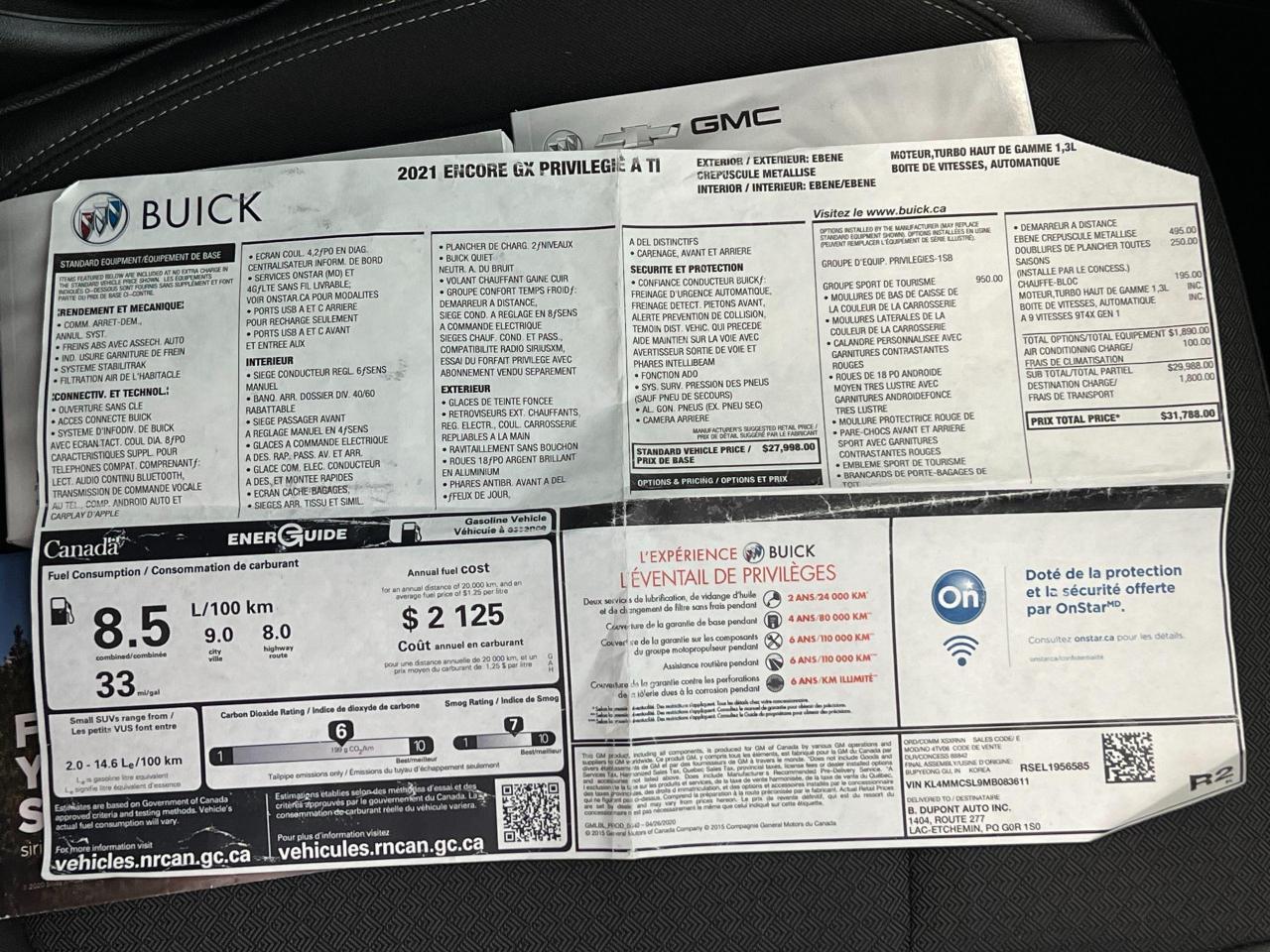 2021 Buick Encore GX ST AWD+Lane Keep+Collision Alert+CLEAN CARFAX - Photo #28