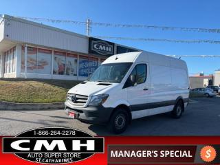<b>DIESEL CARGO VAN !! ONLY 85,000 KMS !! AFTERMARKET REAR CAMERA, CLIMATE CONTROL, POWER GROUP, AIR CONDITIONING, STEERING WHEEL AUDIO CONTROLS, CRUISE CONTROL, STEEL WHEELS<br></b><br>      This  2015 Mercedes-Benz Sprinter Cargo 3 is for sale today. <br> <br>One of the best in the transporting business regardless of the haul or load, the Mercedes-Benz Sprinter, is the unchallenged king of the vans all due to its high versatility and customizability. It can be configured to your wishes, whatever they may be, and the trusty and reliable Sprinter will take on the task without breaking a sweat, always delivering no the promise of being the best of the best.This  van has 85,300 kms. Its  white in colour  . It has an automatic transmission and is powered by a  161HP 2.1L 4 Cylinder Engine. <br> <br>To apply right now for financing use this link : <a href=https://www.cmhniagara.com/financing/ target=_blank>https://www.cmhniagara.com/financing/</a><br><br> <br/><br>Trade-ins are welcome! Financing available OAC ! Price INCLUDES a valid safety certificate! Price INCLUDES a 60-day limited warranty on all vehicles except classic or vintage cars. CMH is a Full Disclosure dealer with no hidden fees. We are a family-owned and operated business for over 30 years! o~o