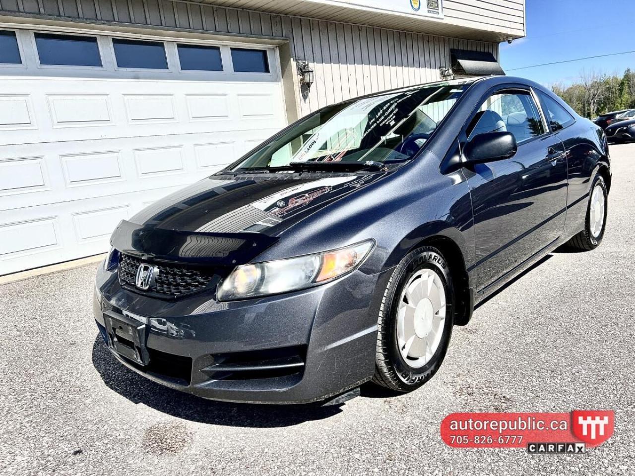 Used 2010 Honda Civic 2 door Manual Low KMS ASIS Special Just Landed for sale in Orillia, ON