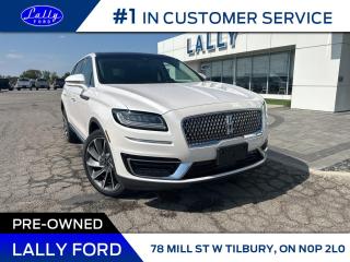 Used 2019 Lincoln Nautilus Reserve, Moonroof, Nav, Low Low Km’s!! for sale in Tilbury, ON