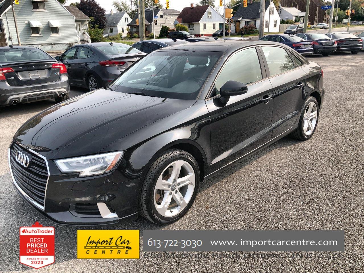 Used 2018 Audi A3 2.0T Komfort 17 ALLOYS  LEATHER  ROOF  HTD SEATS for sale in Ottawa, ON