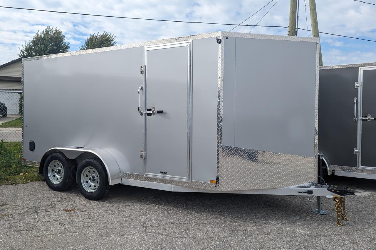 2024 Canadian Trailer Company 7x14 V Nose Cargo Trailer Aluminum Tandem Axle